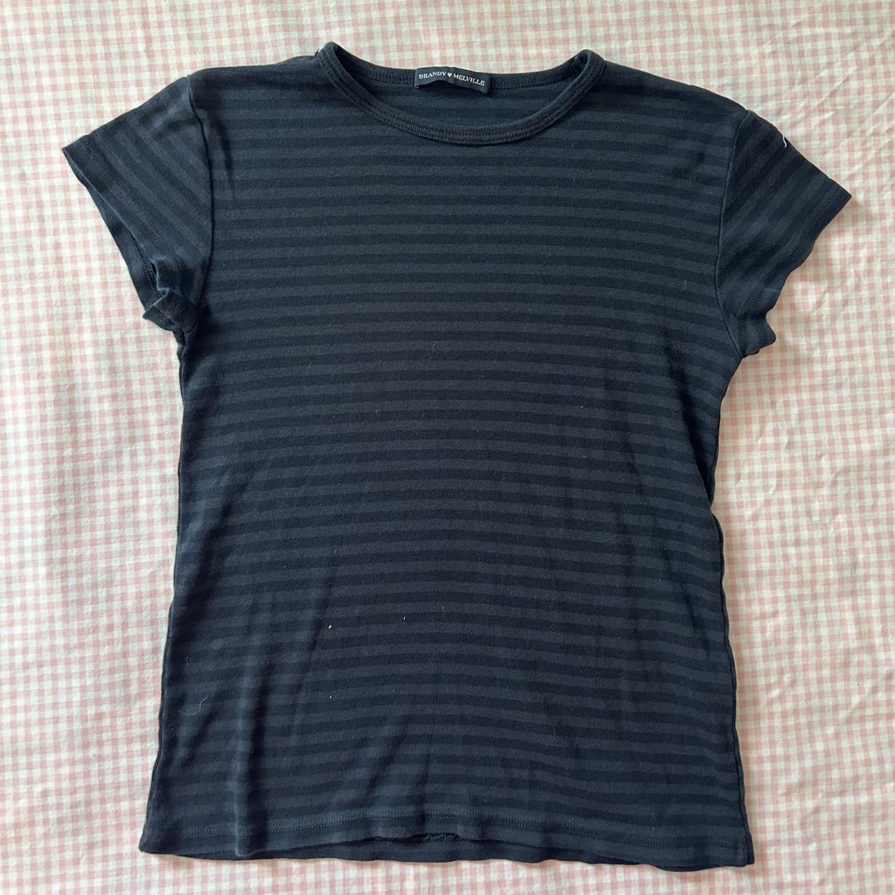 brandy melville hailie baby tee tags: coquette /... - Depop