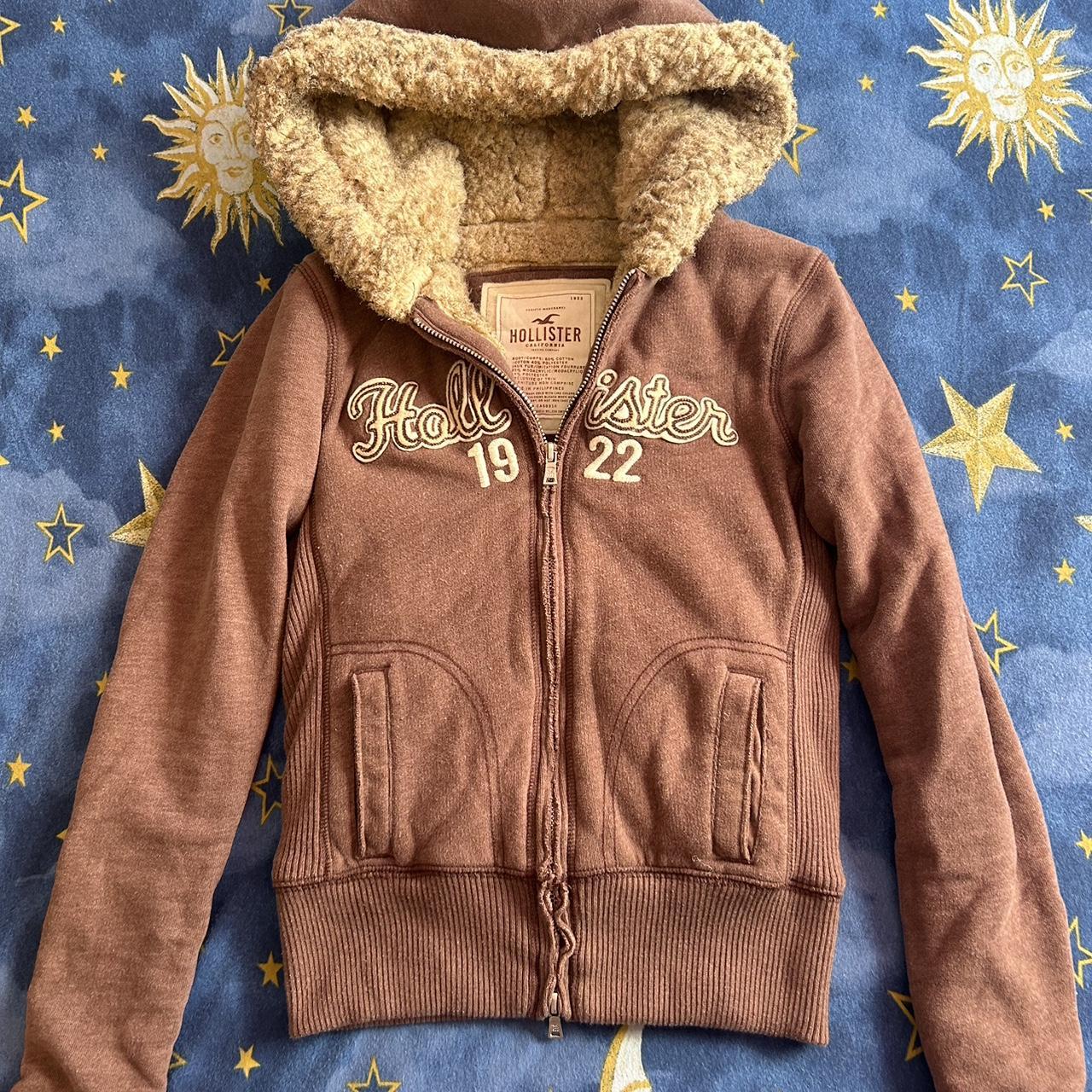 Hollister fur lined hoodie hotsell