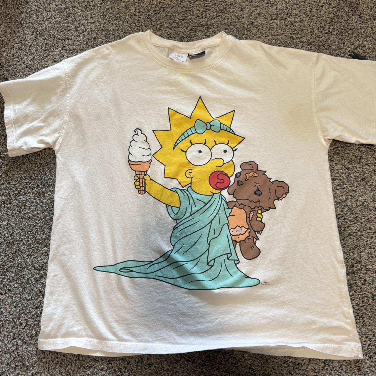 Zara simpsons-tshirt - Depop
