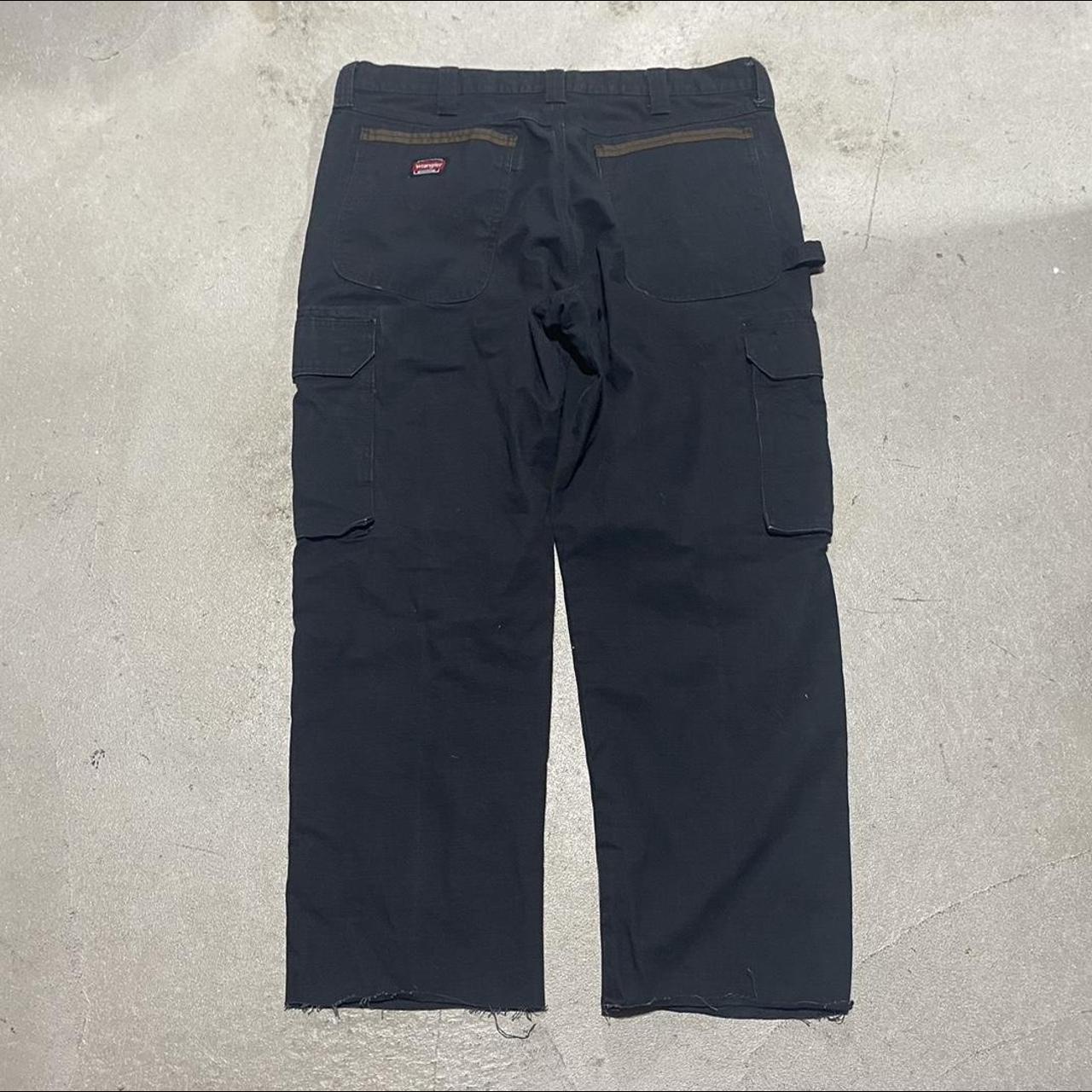 Wrangler Men's Black Trousers | Depop