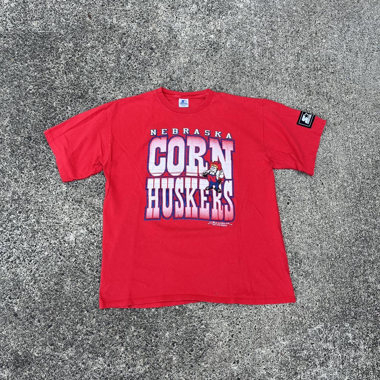 Vintage 1990 Nebraska Corn Huskers tee On the... - Depop