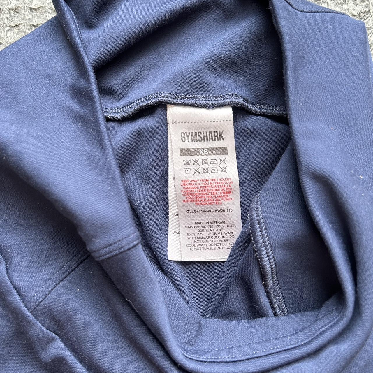 Navy Blue Gymshark leggings Size XS gently worn No... Depop