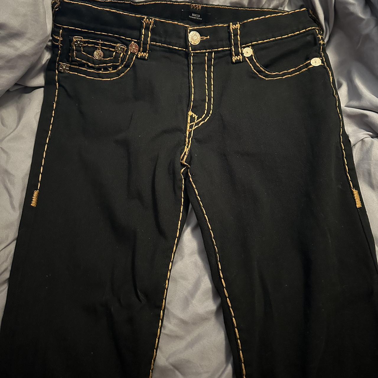 #black #true religion jeans, #size 34, #relaxed... - Depop