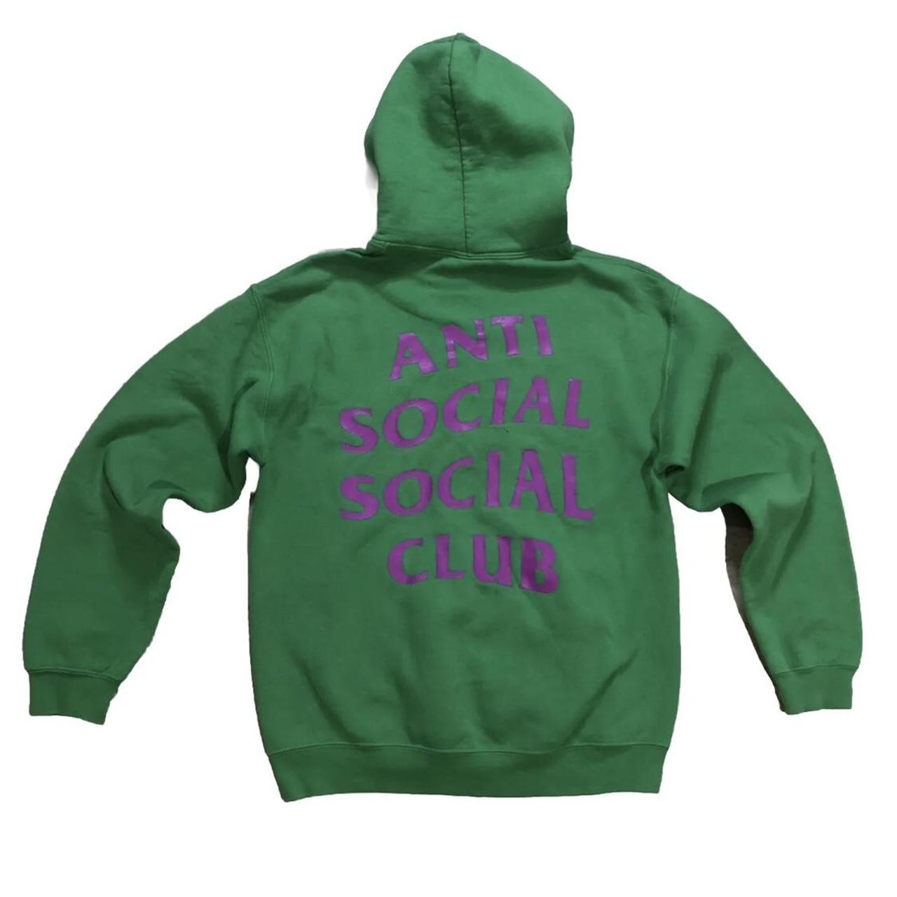 Anti social social club hoodie online green