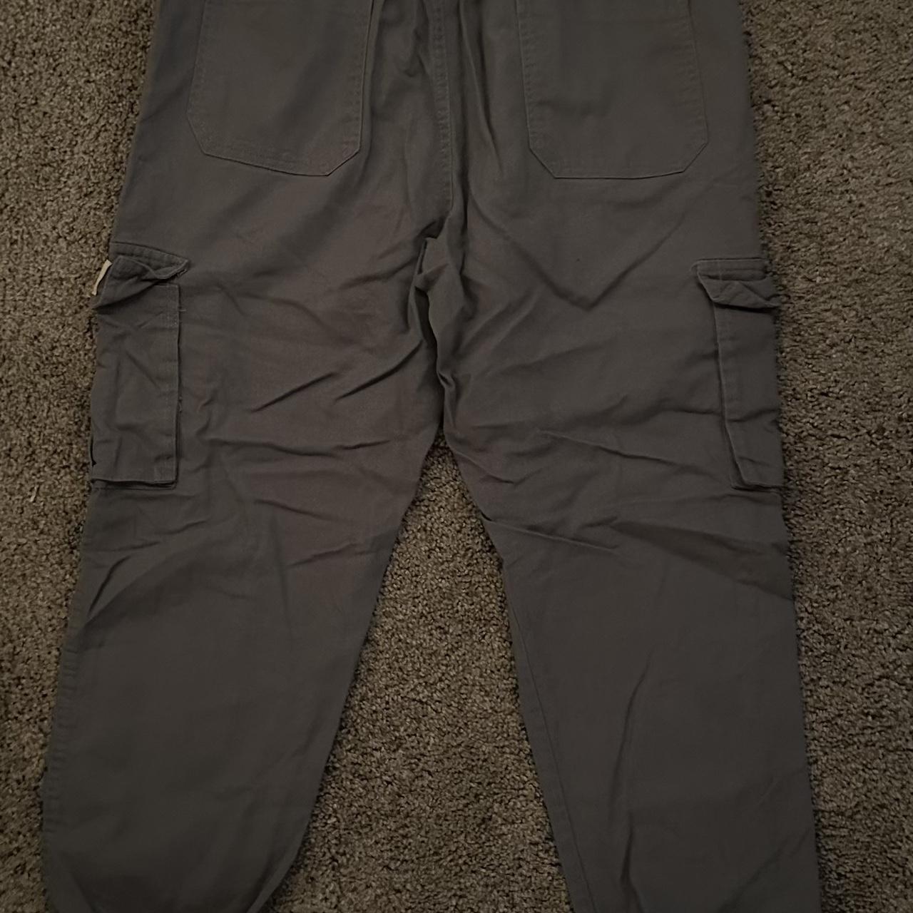 Grey Cargo Pants - Depop