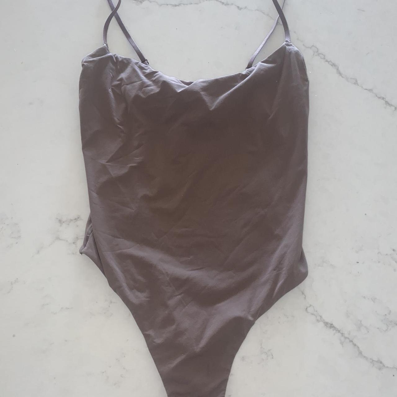 Skims Women's Pink Bodysuit Depop