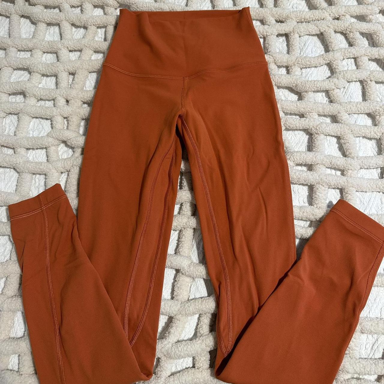 Lululemon leggings burnt orange - Depop