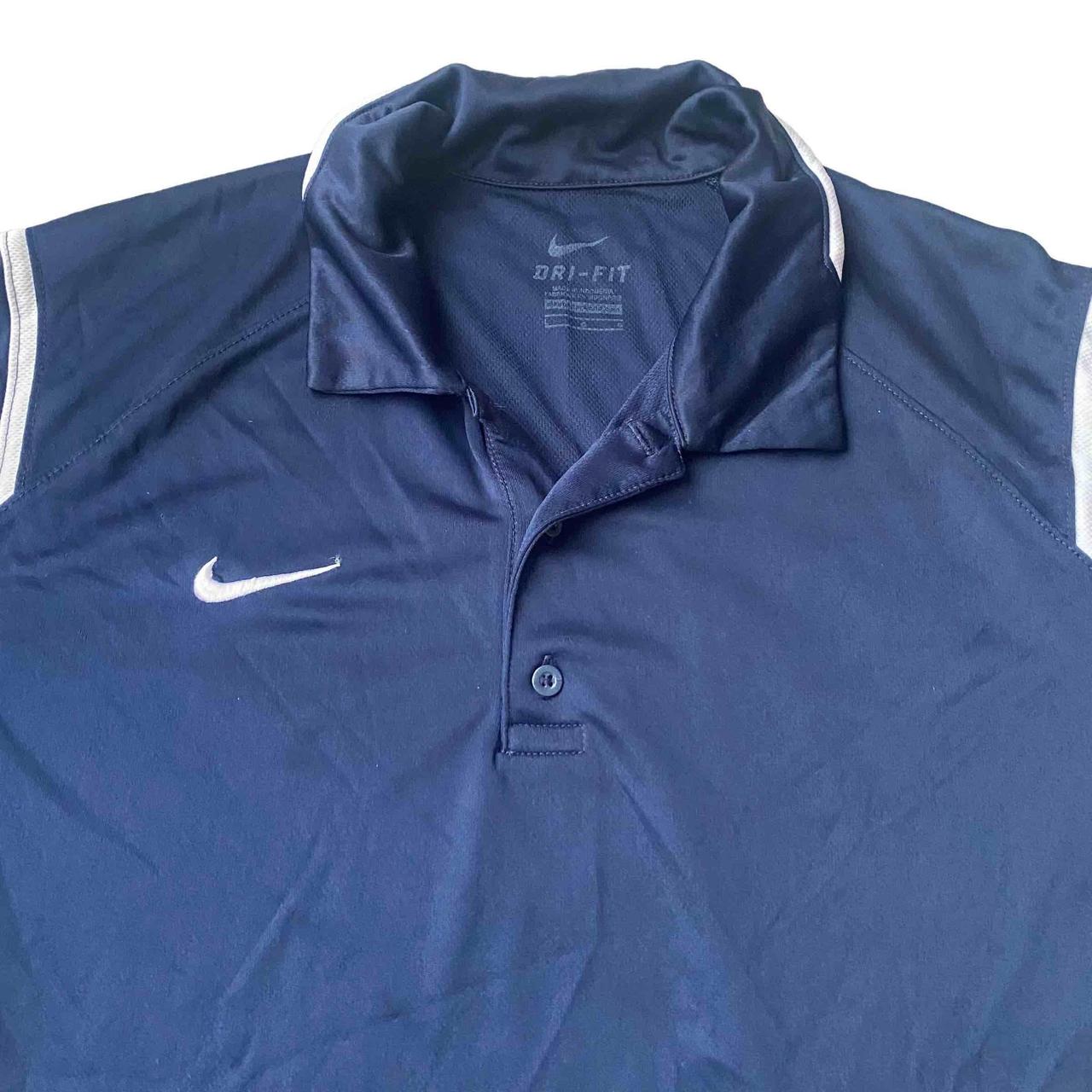 Nike Men's Blue And White Polo-shirts 