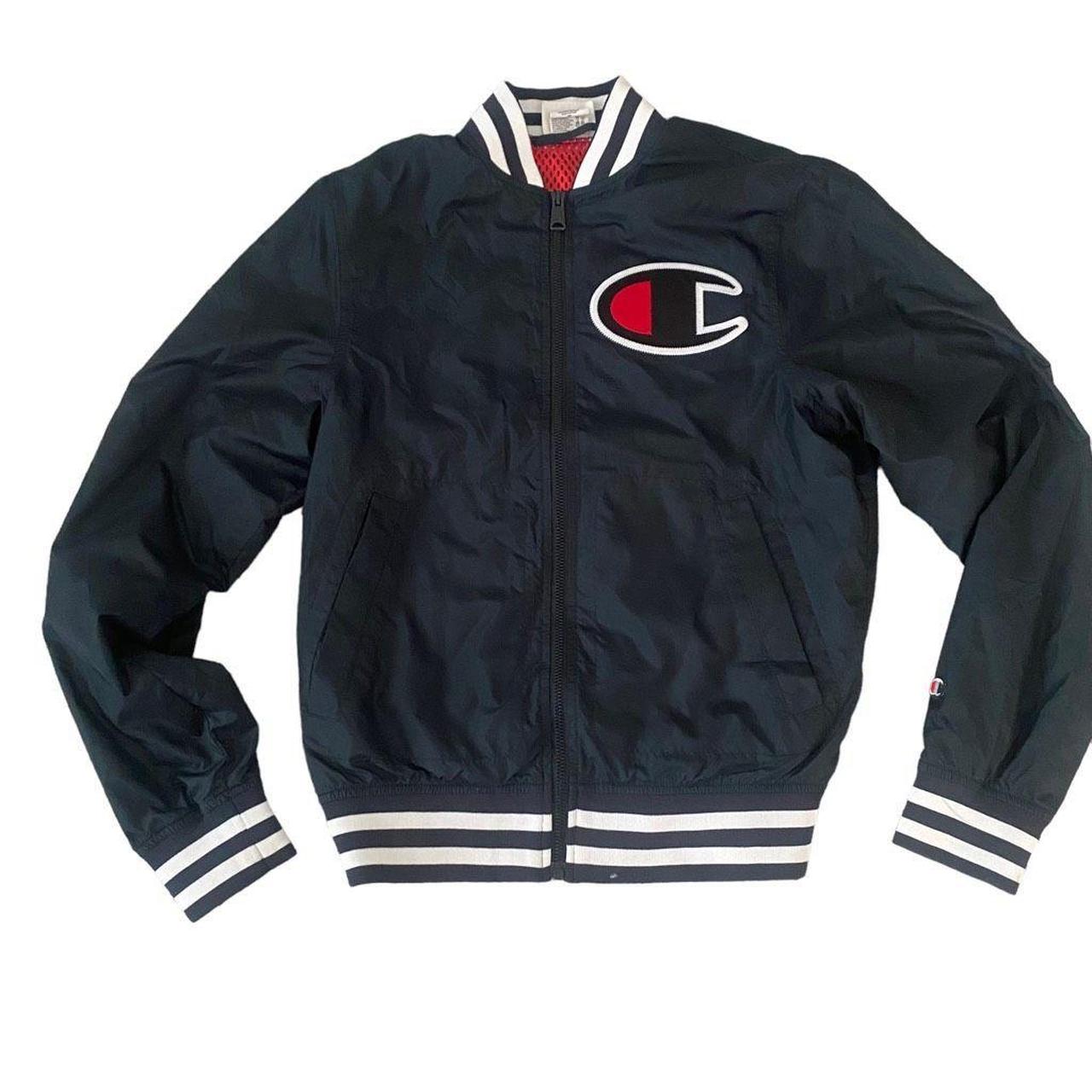 Men's champion hotsell satin baseball jacket