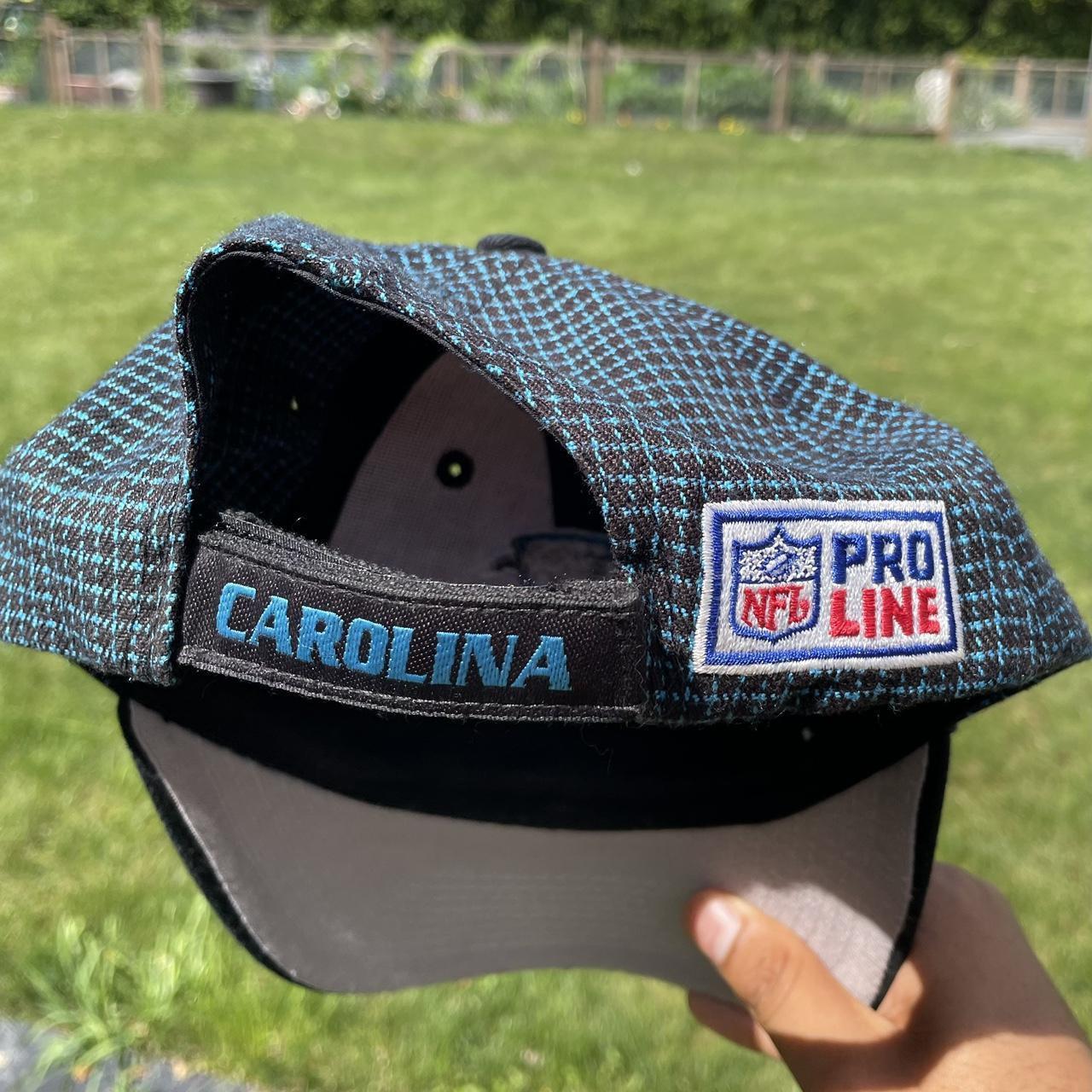 High quality New VTG 90's Logo 7 Athletic NFL Pro Line Carolina Panthers Strapback Cap Hat