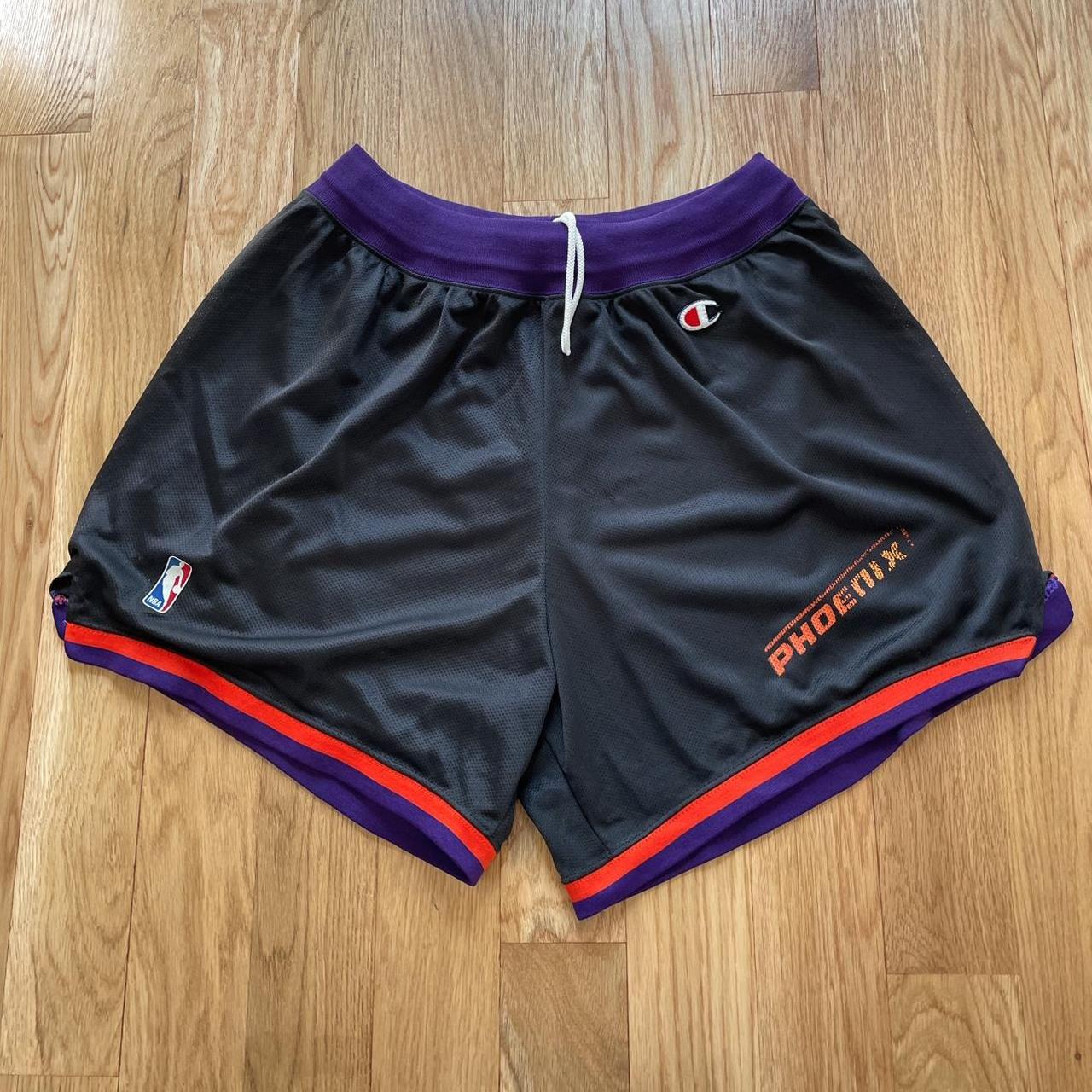 Phoenix Suns Champion NBA Vintage 90s Black Nylon... - Depop