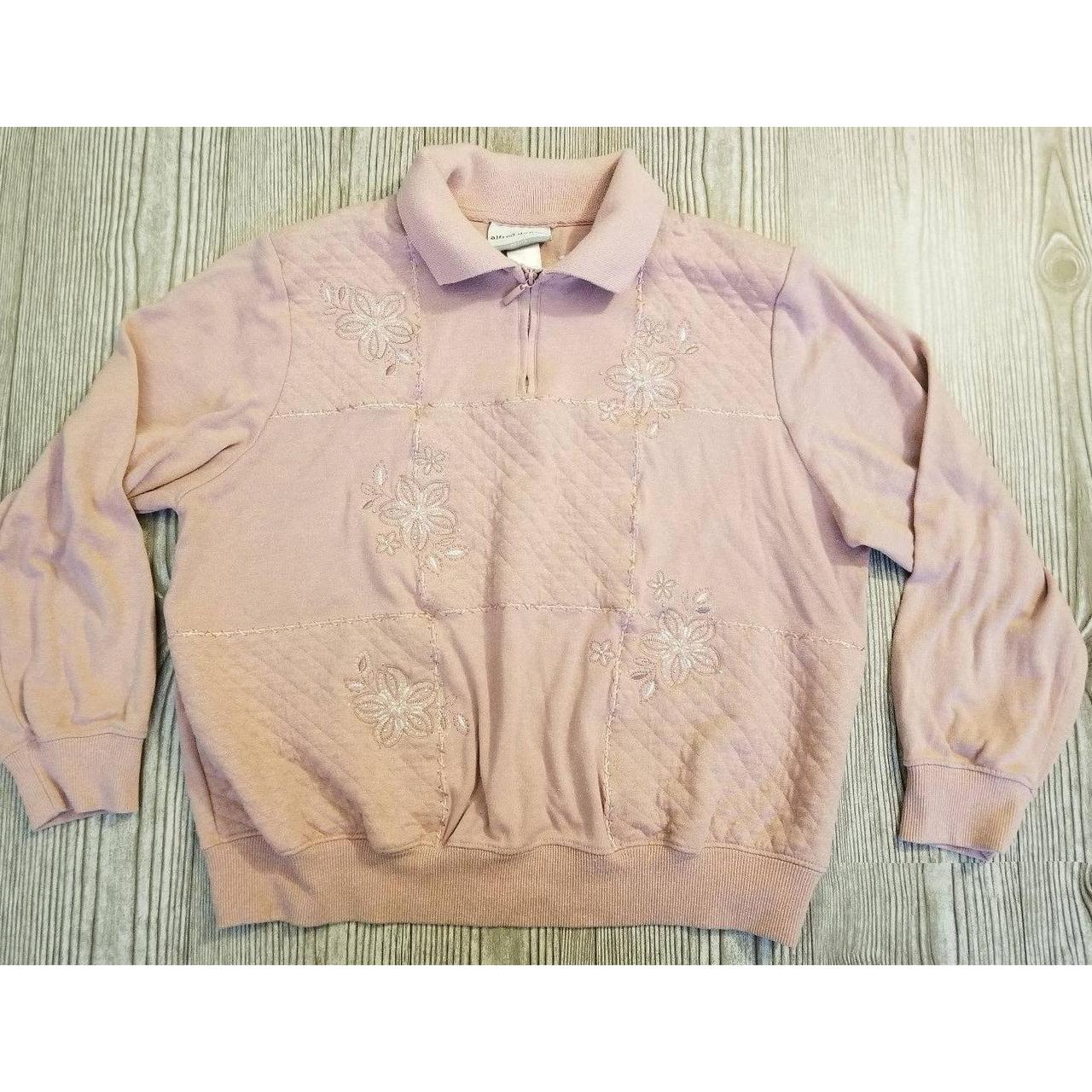Alfred Dunner Women's Pink Sweatshirt