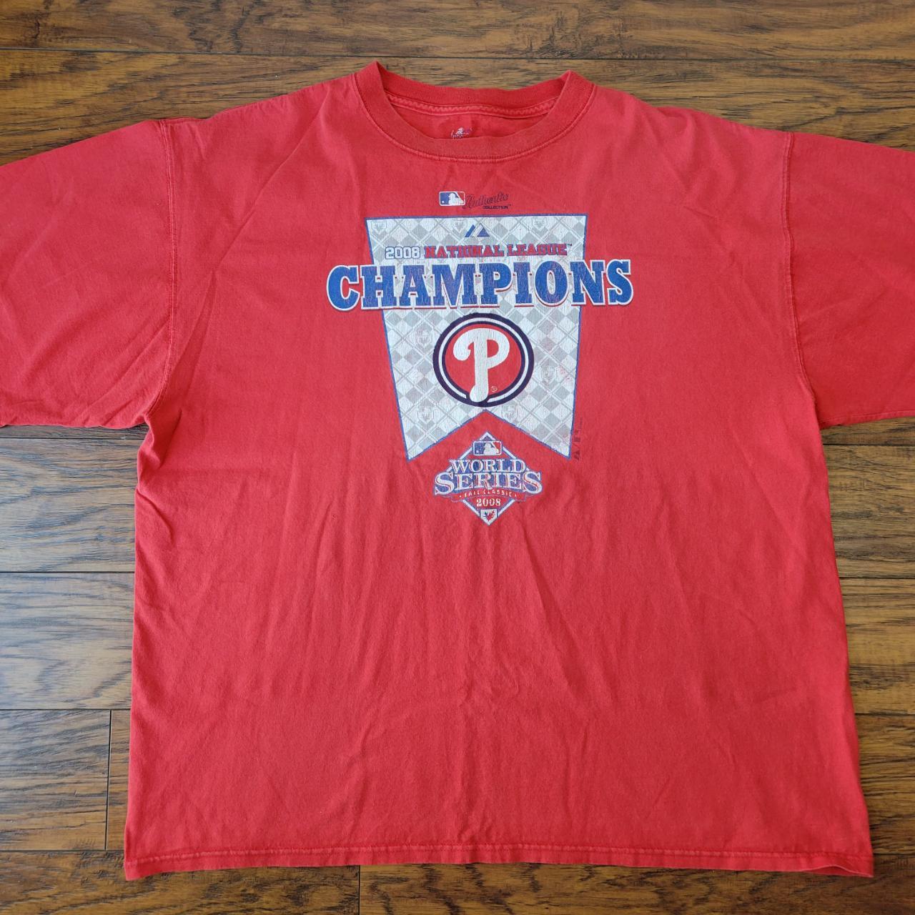 Majestic Mens 2XL Philadelphia Phillies Baseball - Depop