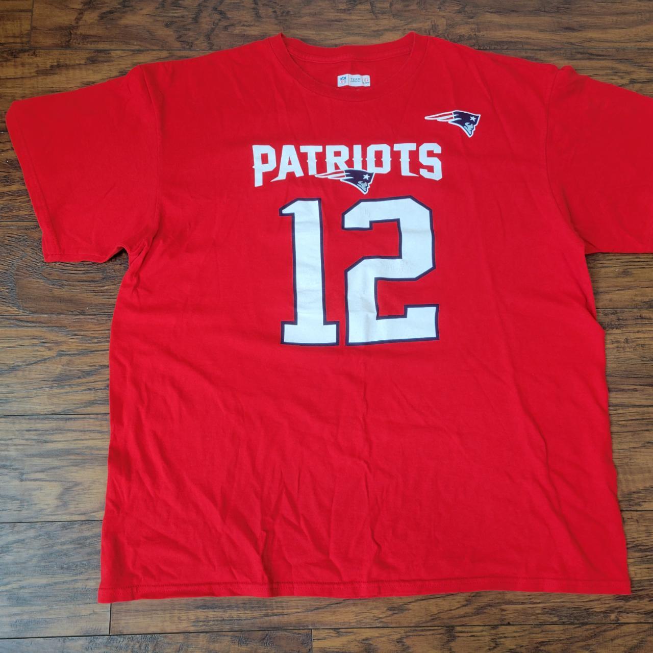 NFL Team Apparel New England PATRIOTS Tom Brady Red - Depop