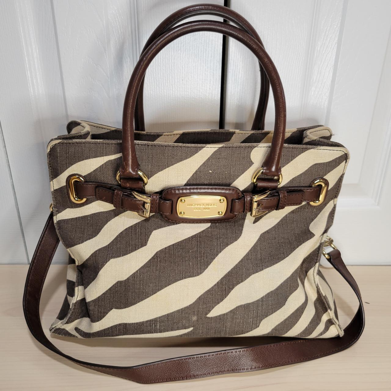 Michael kors clearance zebra print tote