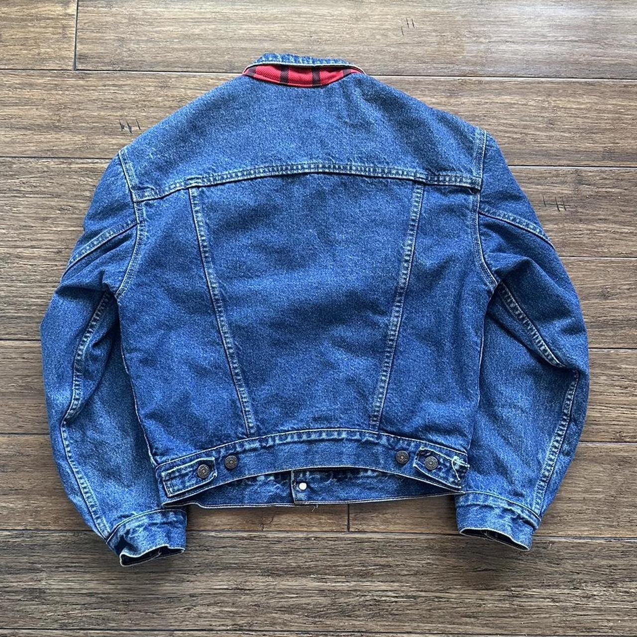 Levi denim hotsell jacket flannel lined