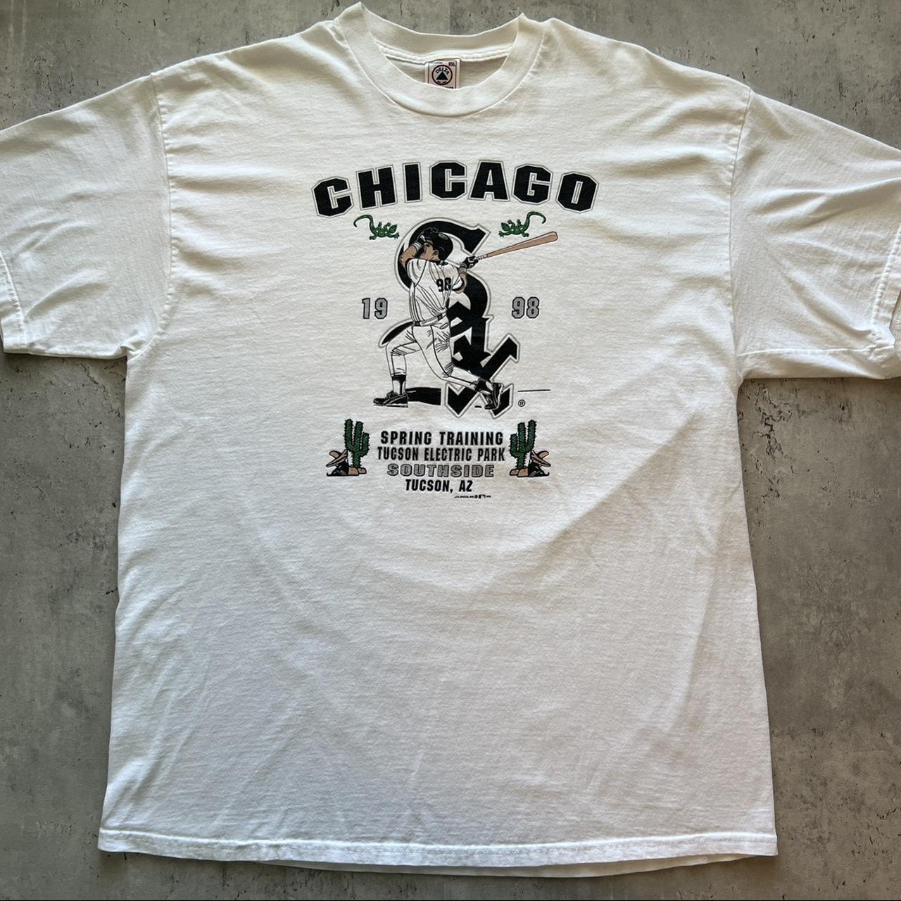 Vintage 90s T-shirt Chicago WHITE SOX Mlb Baseball Black 