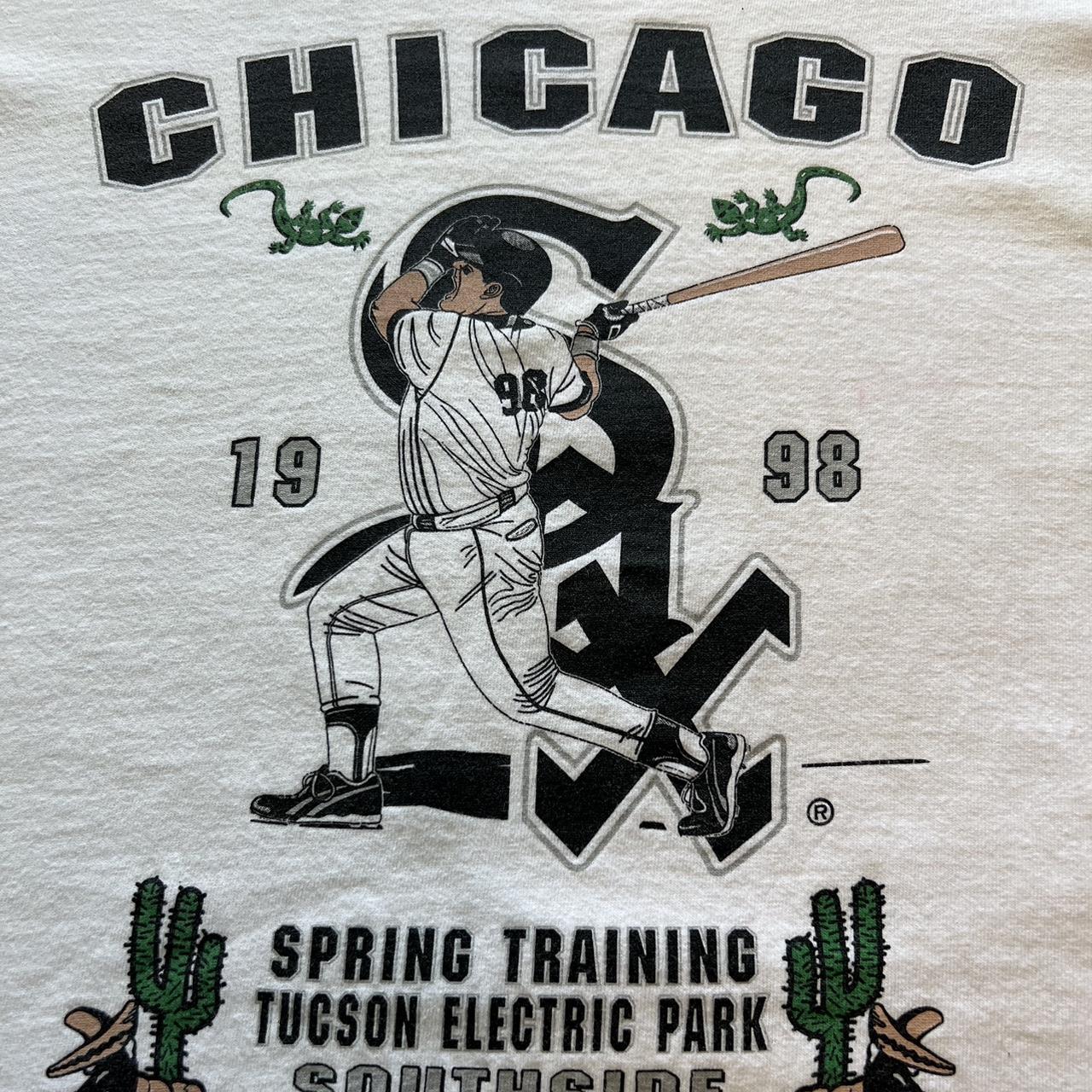 Vintage 90s T-shirt Chicago WHITE SOX Mlb Baseball Black 