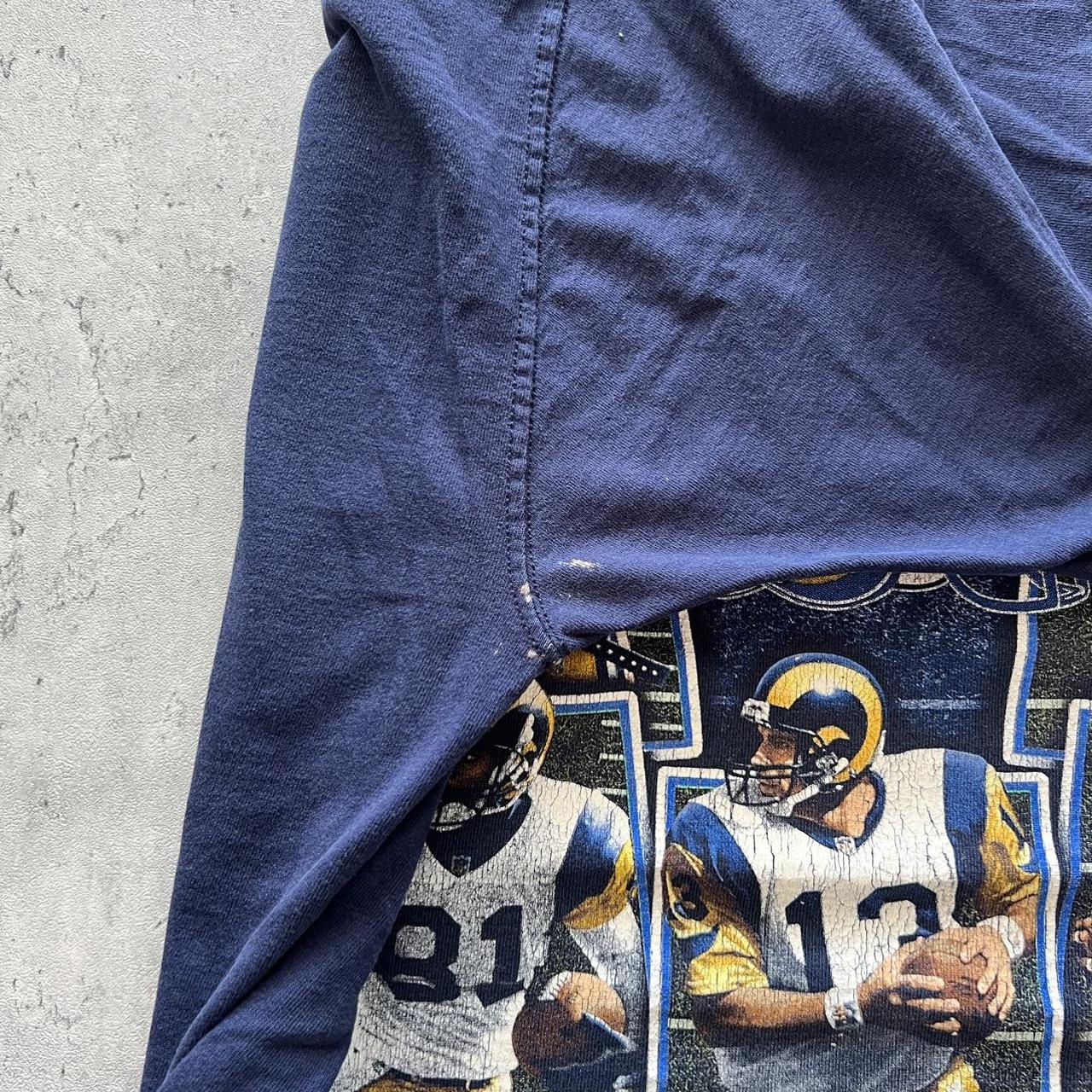 St. Louis Rams Football Vintage Denim Button Down - Depop