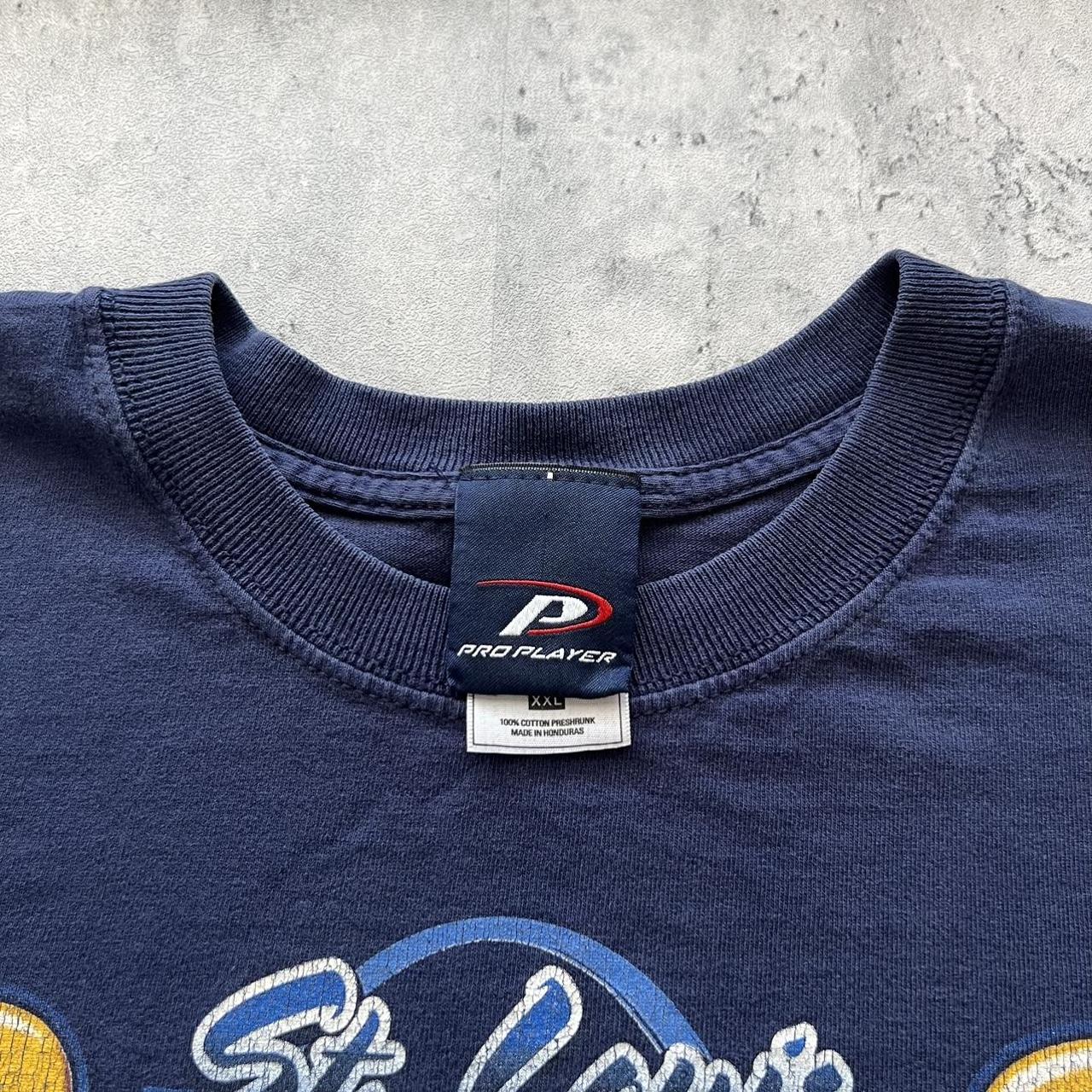 Vintage St Louis Rams Polo Tee White Large VTG 90s - Depop