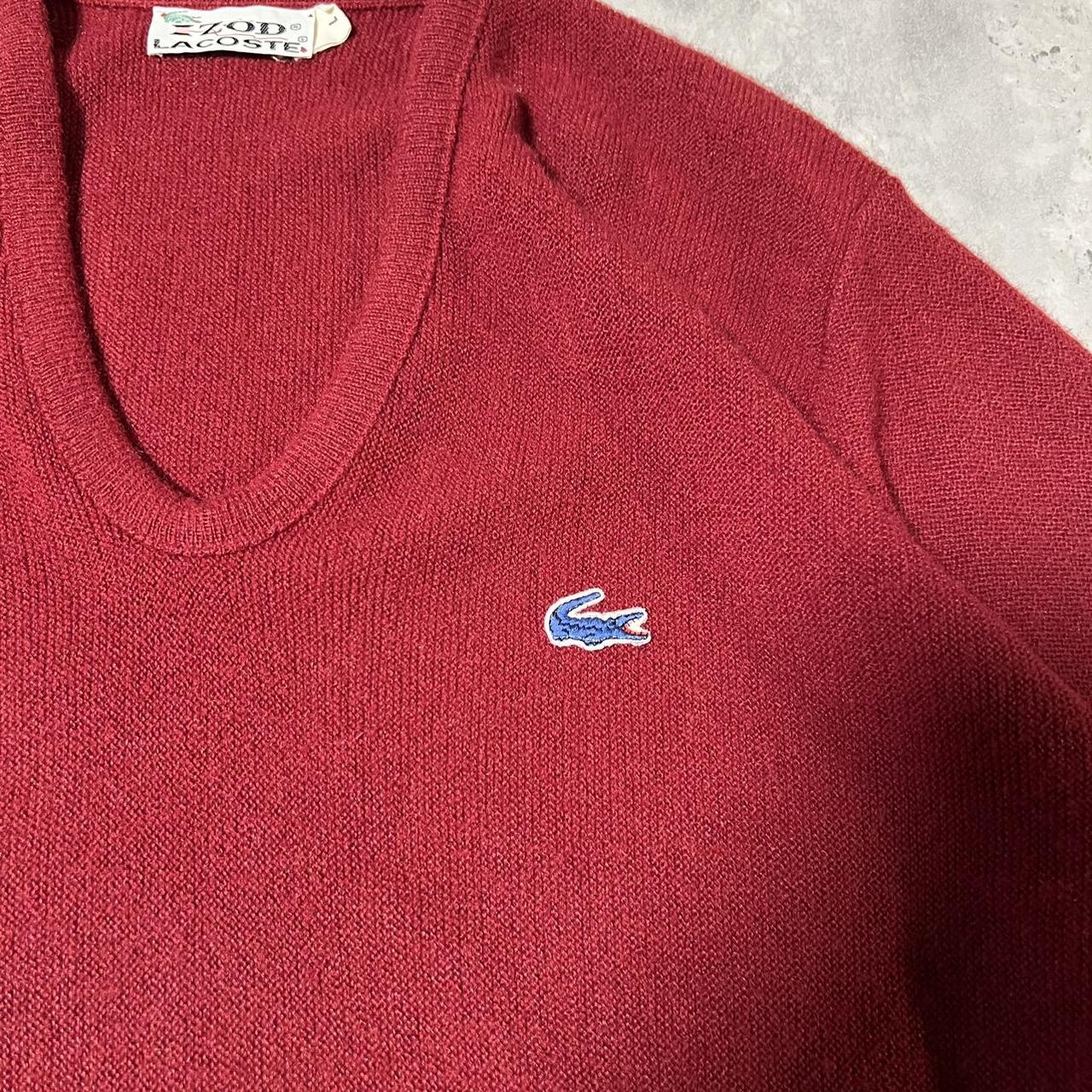 Burgundy hot sale lacoste jumper