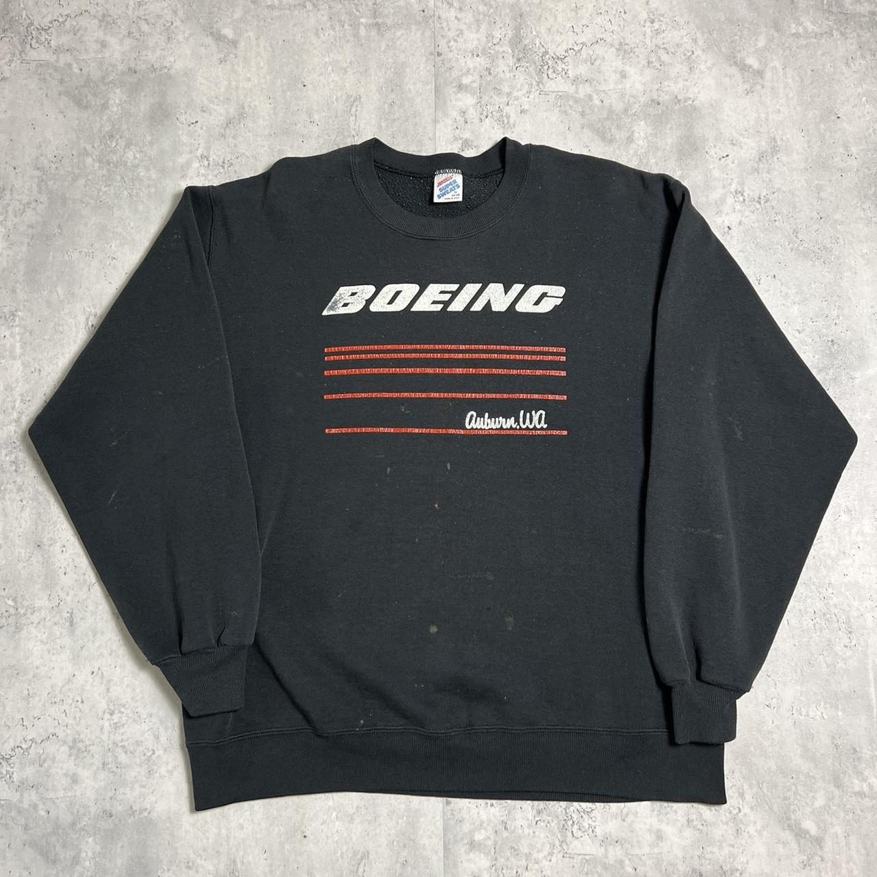 Vintage 90’s Boeing Aviation Pullover Long store Sleeve Shirt