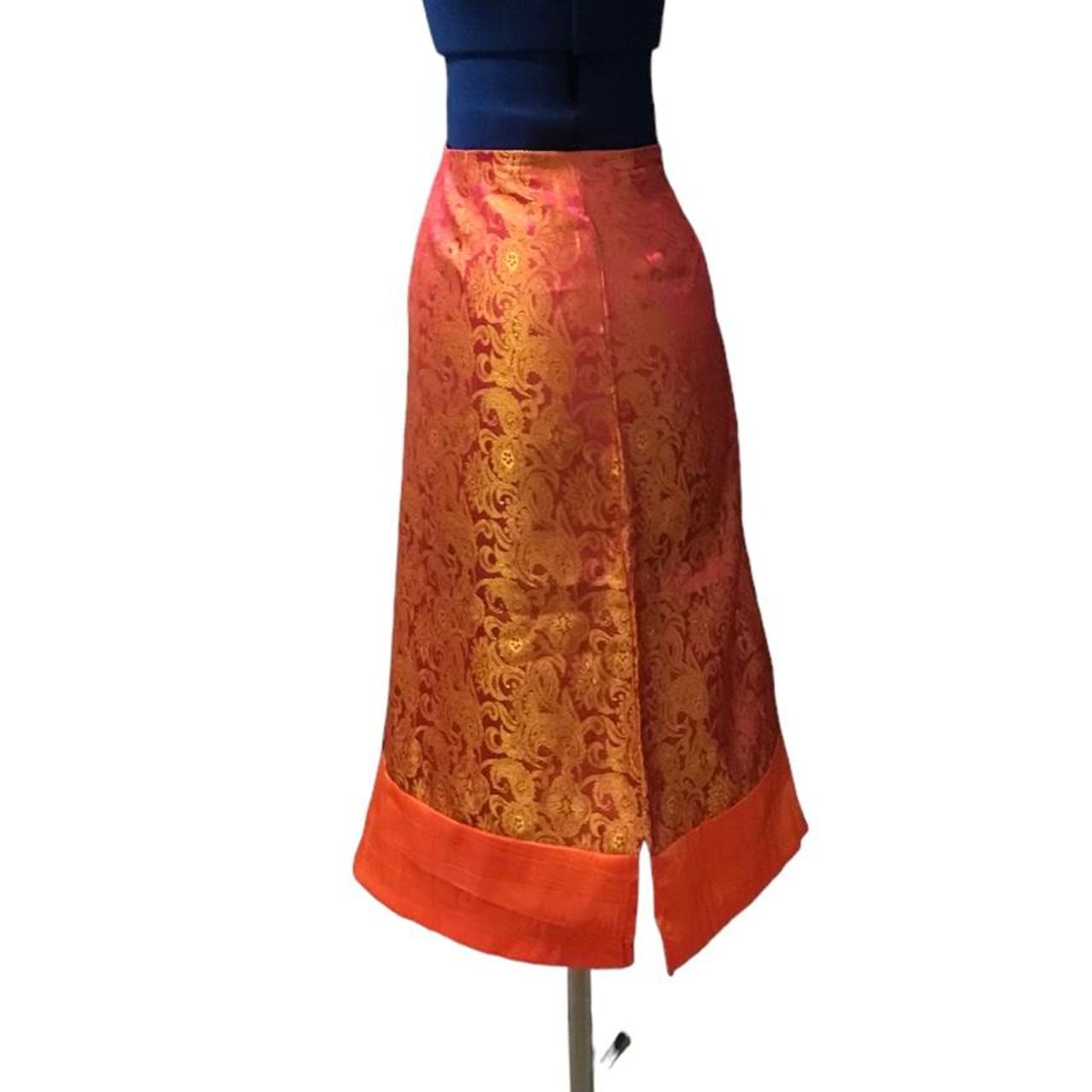 PANDORA Women's Orange Skirt (2)