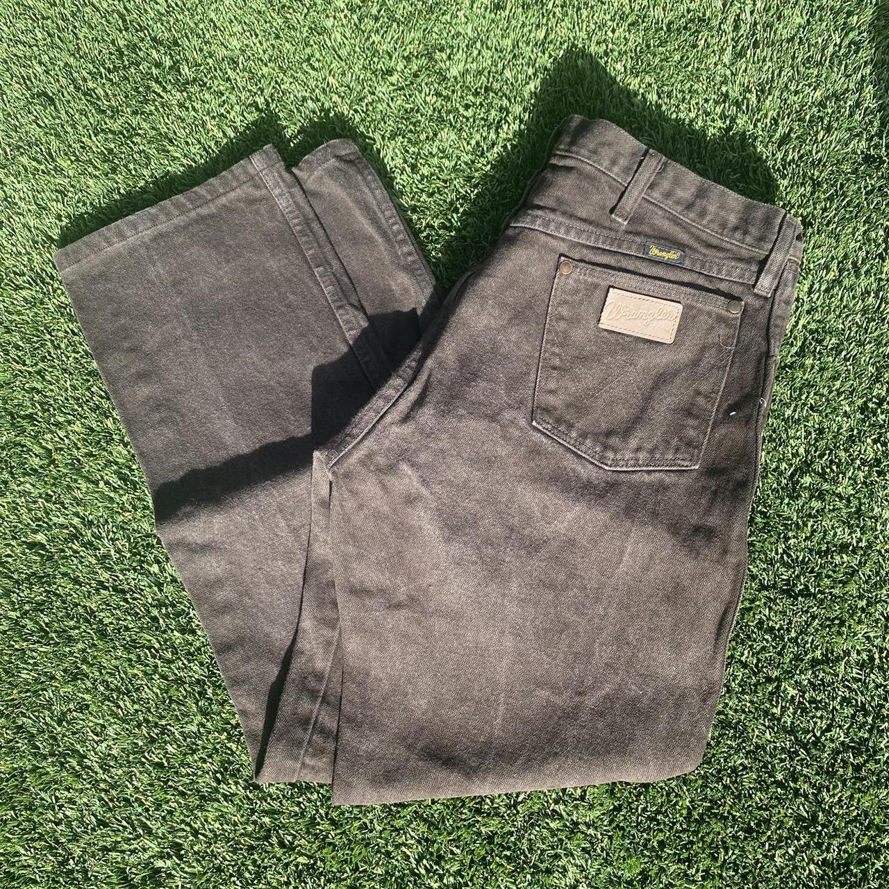 Vintage Brown Wrangler Jeans Size 34x32 - Depop