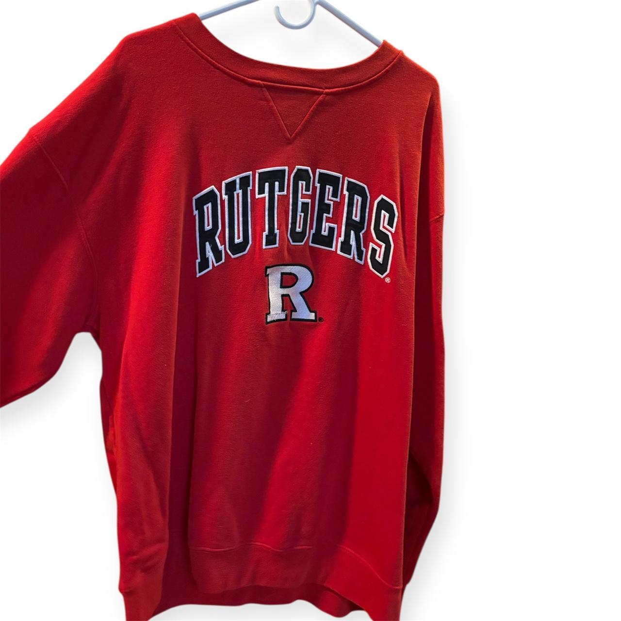 Men's Sweatshirt - Red - XL – Red Rutgers crewnec… - image 1