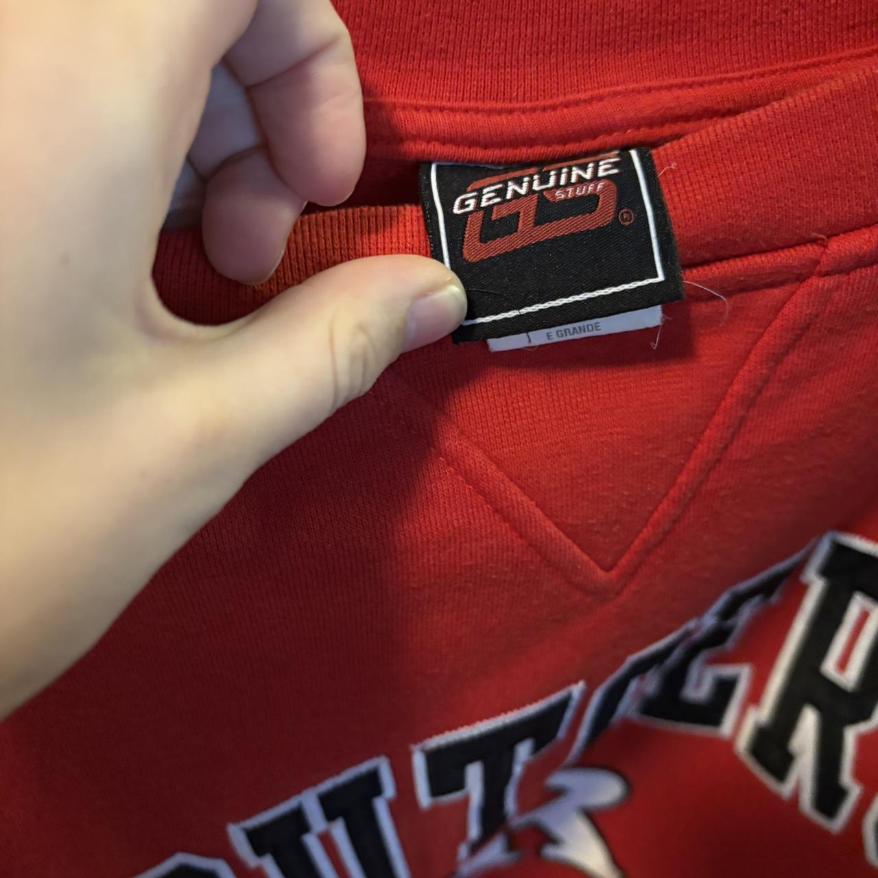 Men's Sweatshirt - Red - XL – Red Rutgers crewnec… - image 3