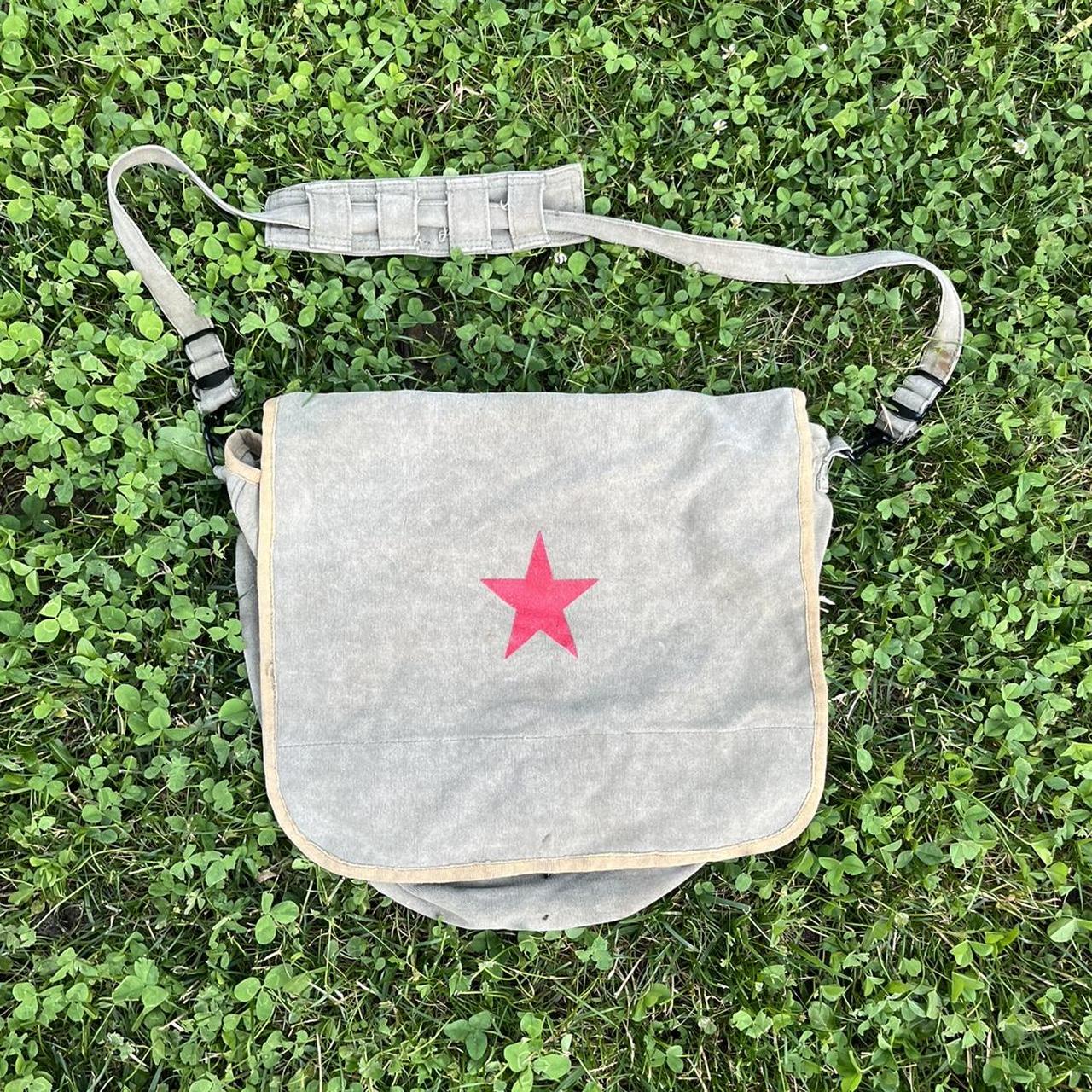 Vintage Army Military Paratrooper Messenger Bag. In... Depop