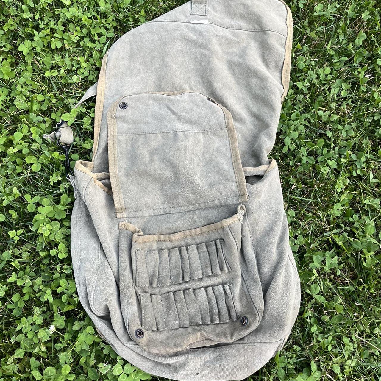 Vintage Army Military Paratrooper Messenger Bag. In... Depop