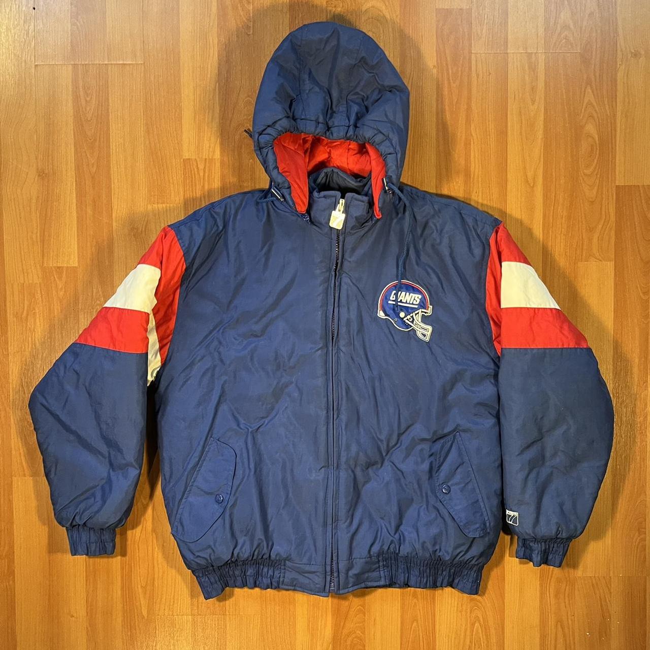 Vintage Logo Athletic New York Giants puffer jacket - Depop