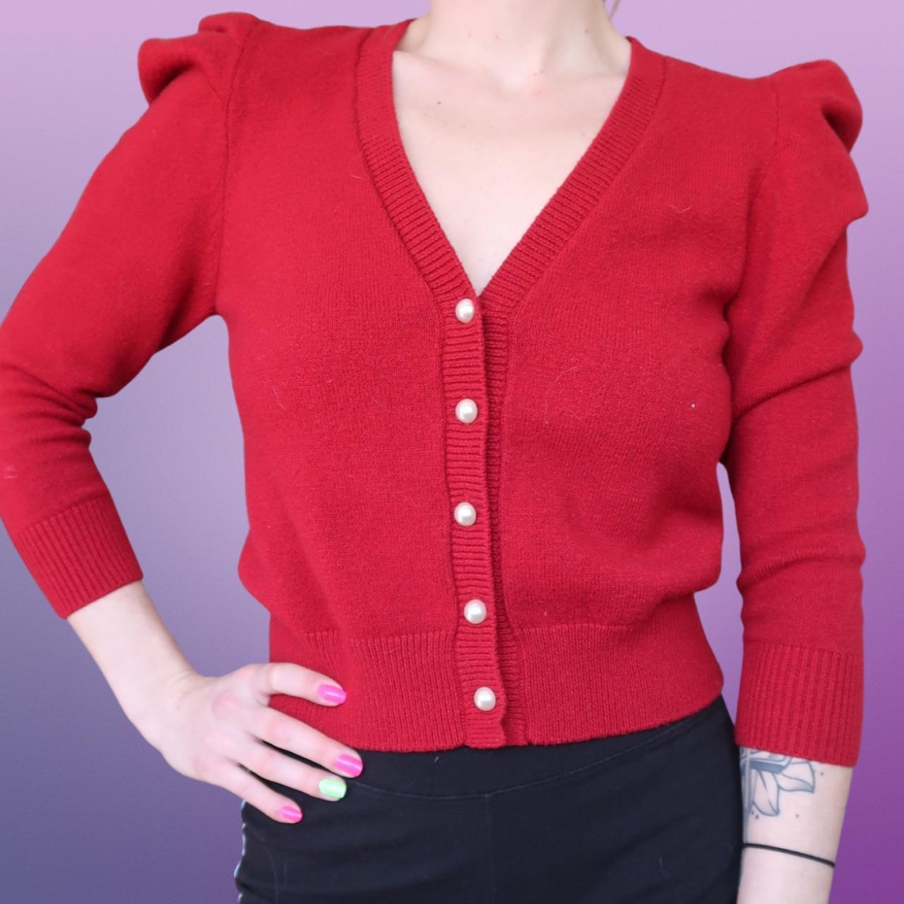 Venus red clearance sweater