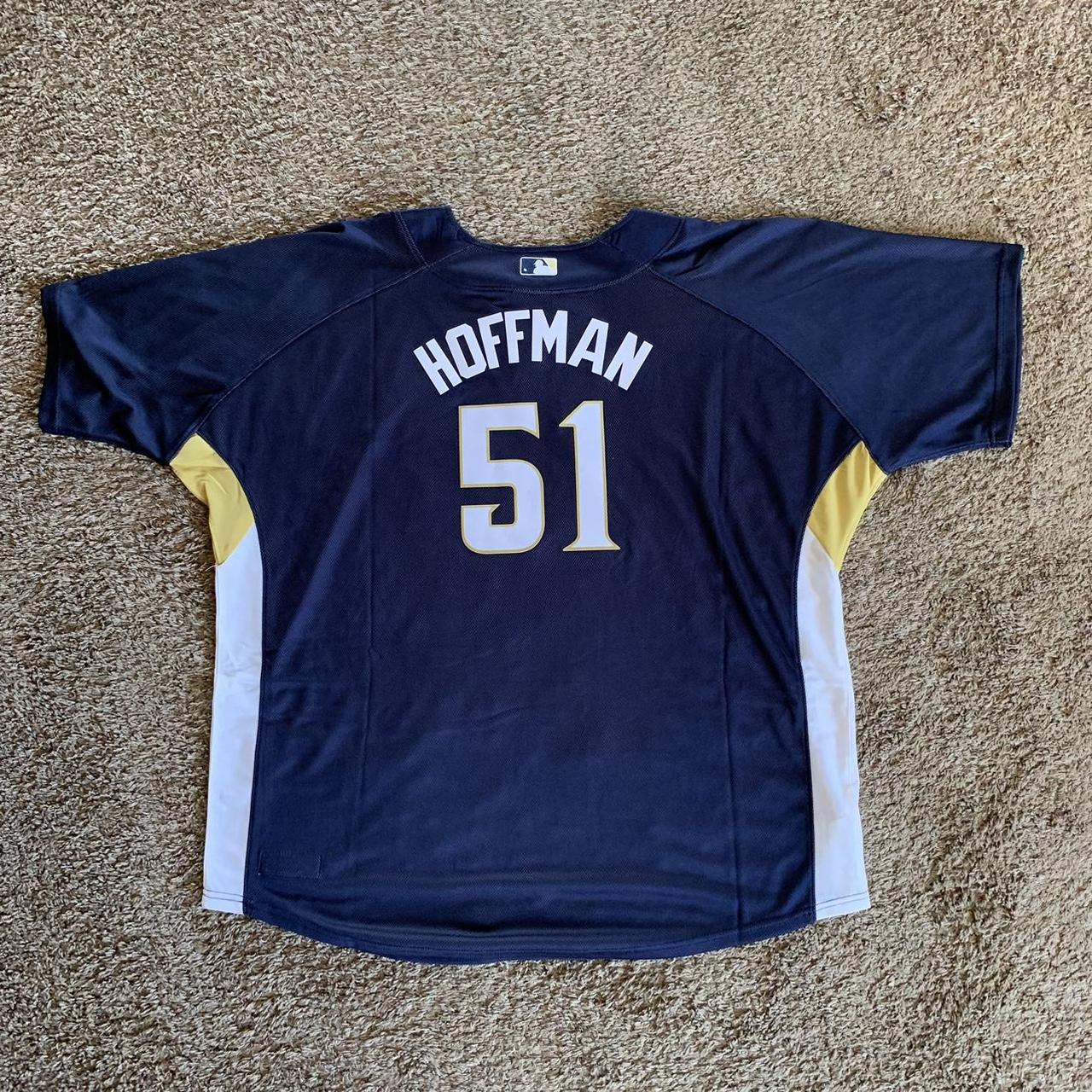Cooperstown Collection San Diego Padres TREVOR HOFFMAN Sewn THROWBACK  Baseball Jersey