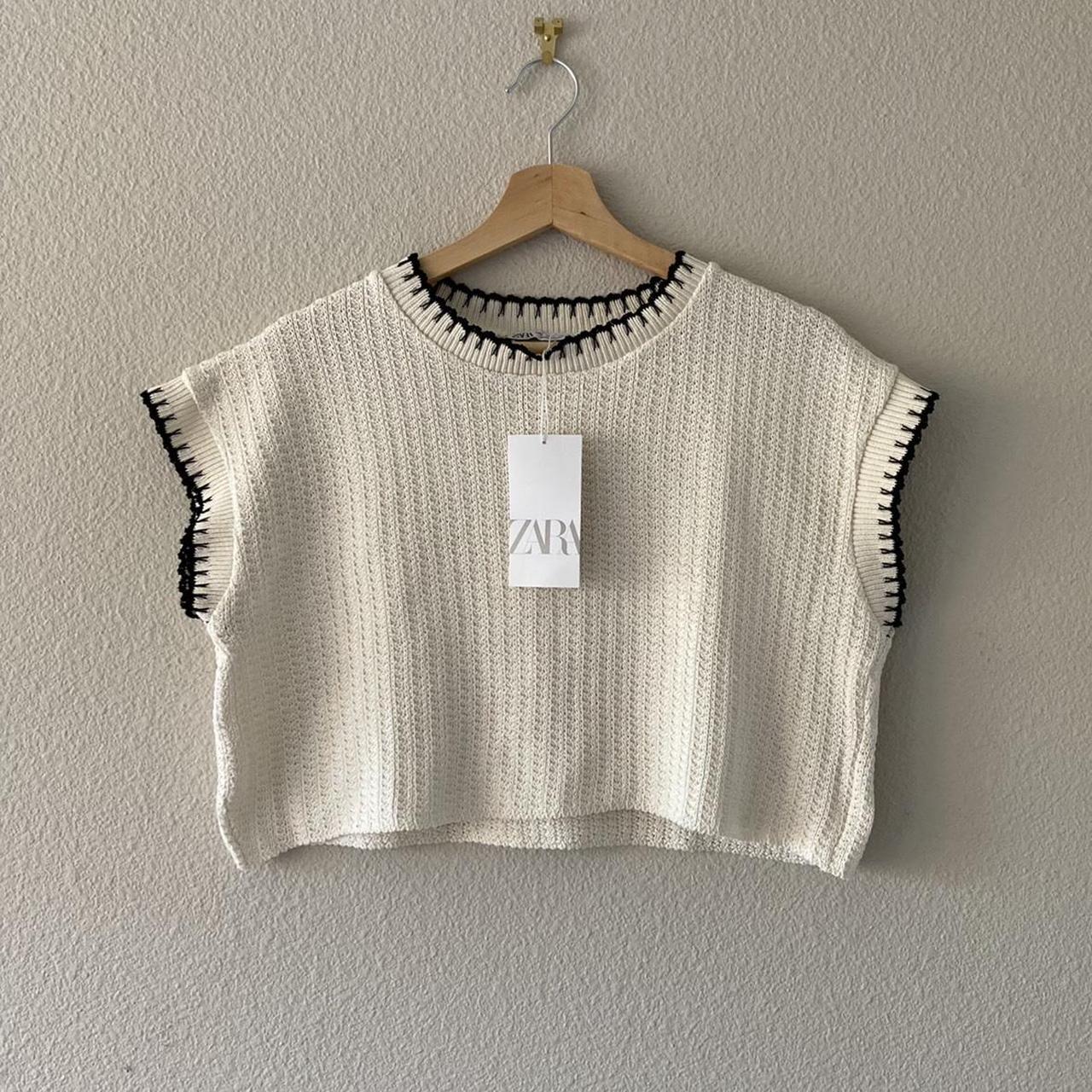 Zara Crochet Crop Top 🤍 About the item This cream... Depop