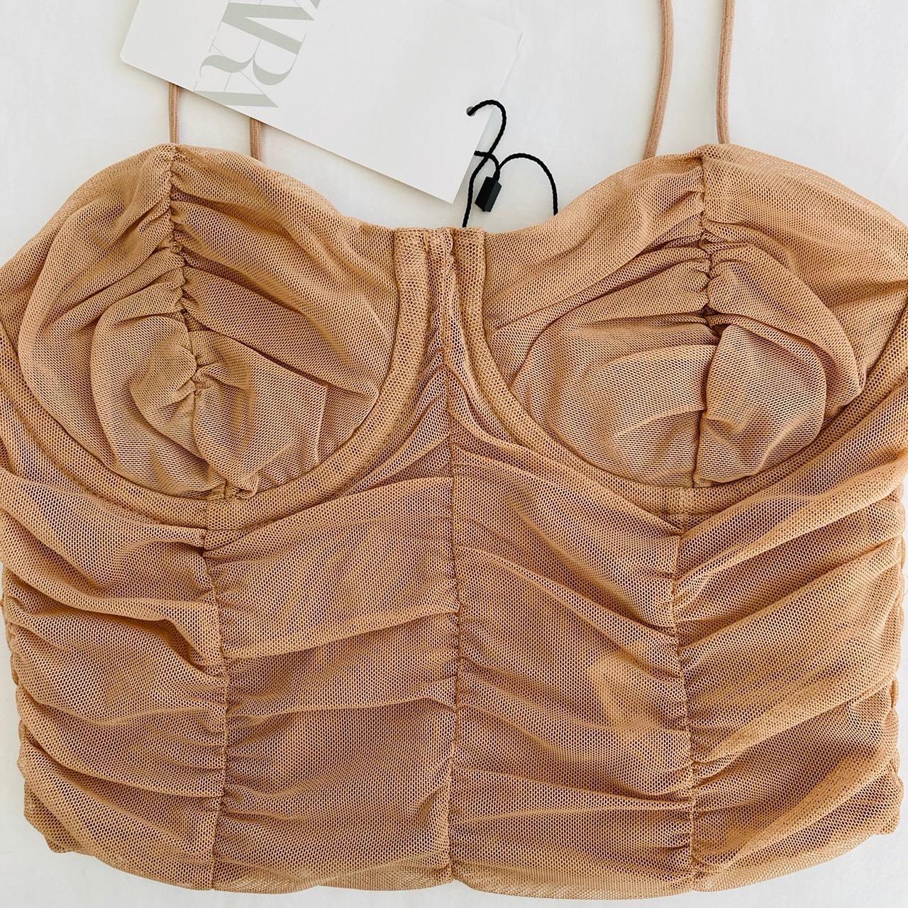 Zara corset top Brand new Size M #zara #dissh - Depop