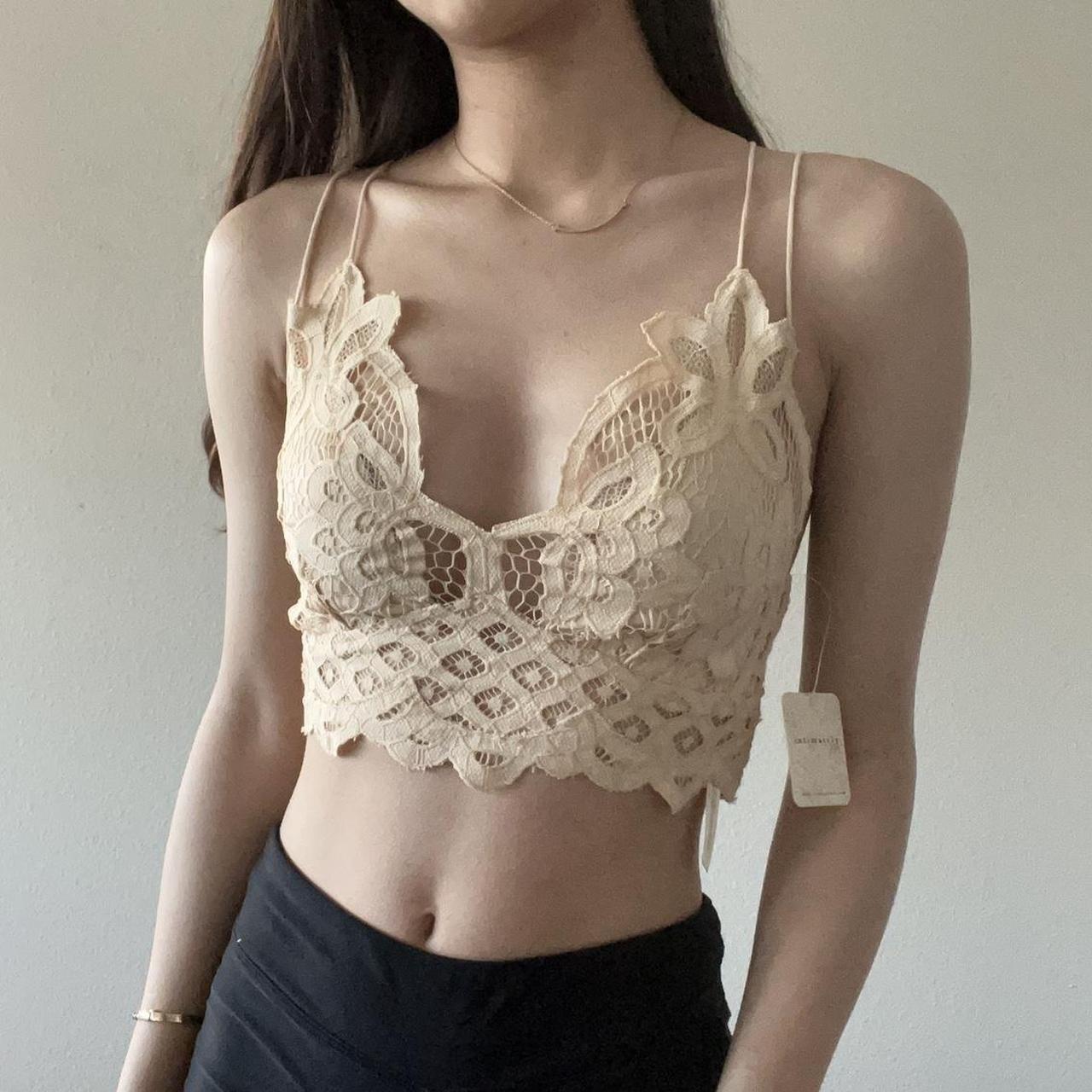 Free People Boho Lace Bralette 🤍 About the - Depop