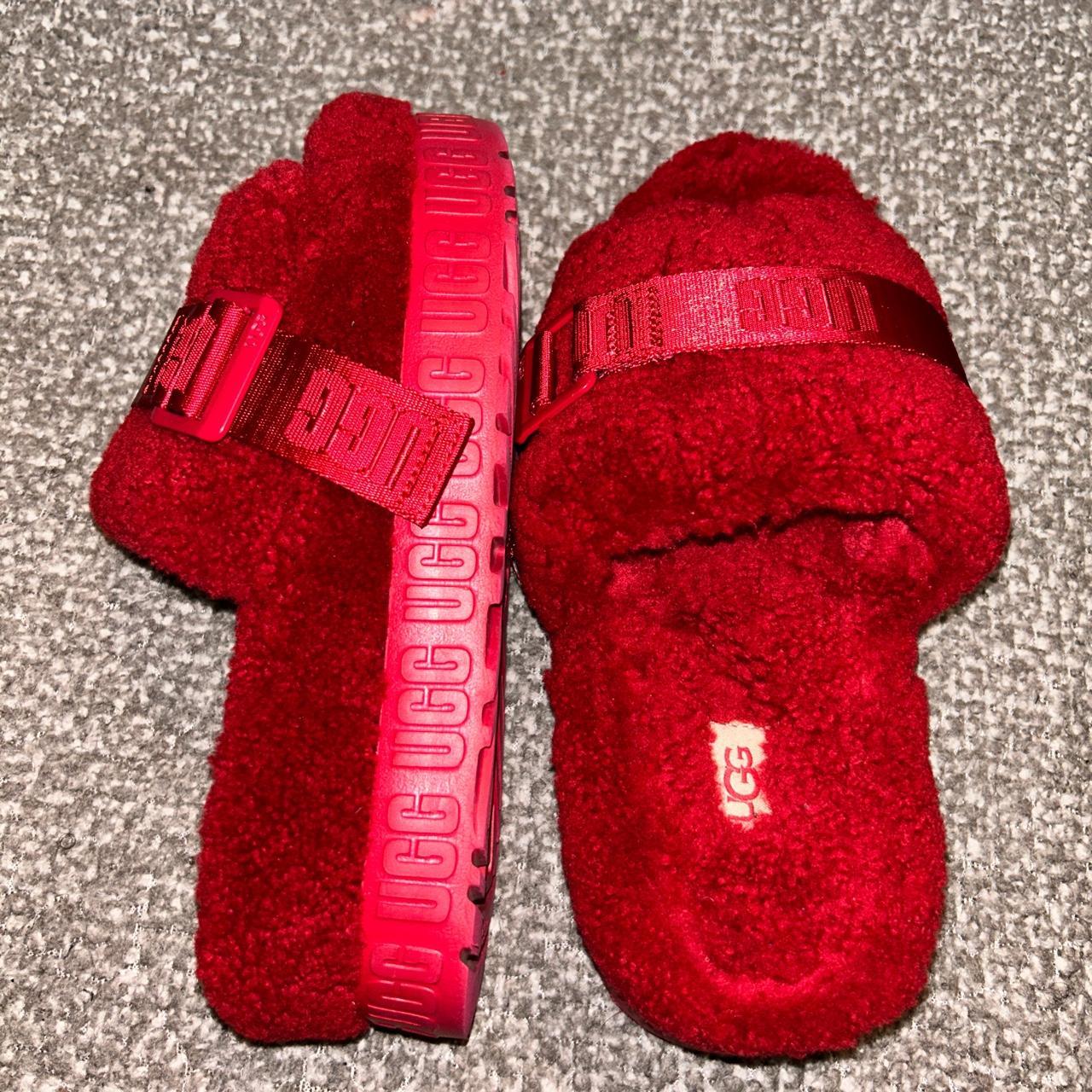 All red ugg sale slippers