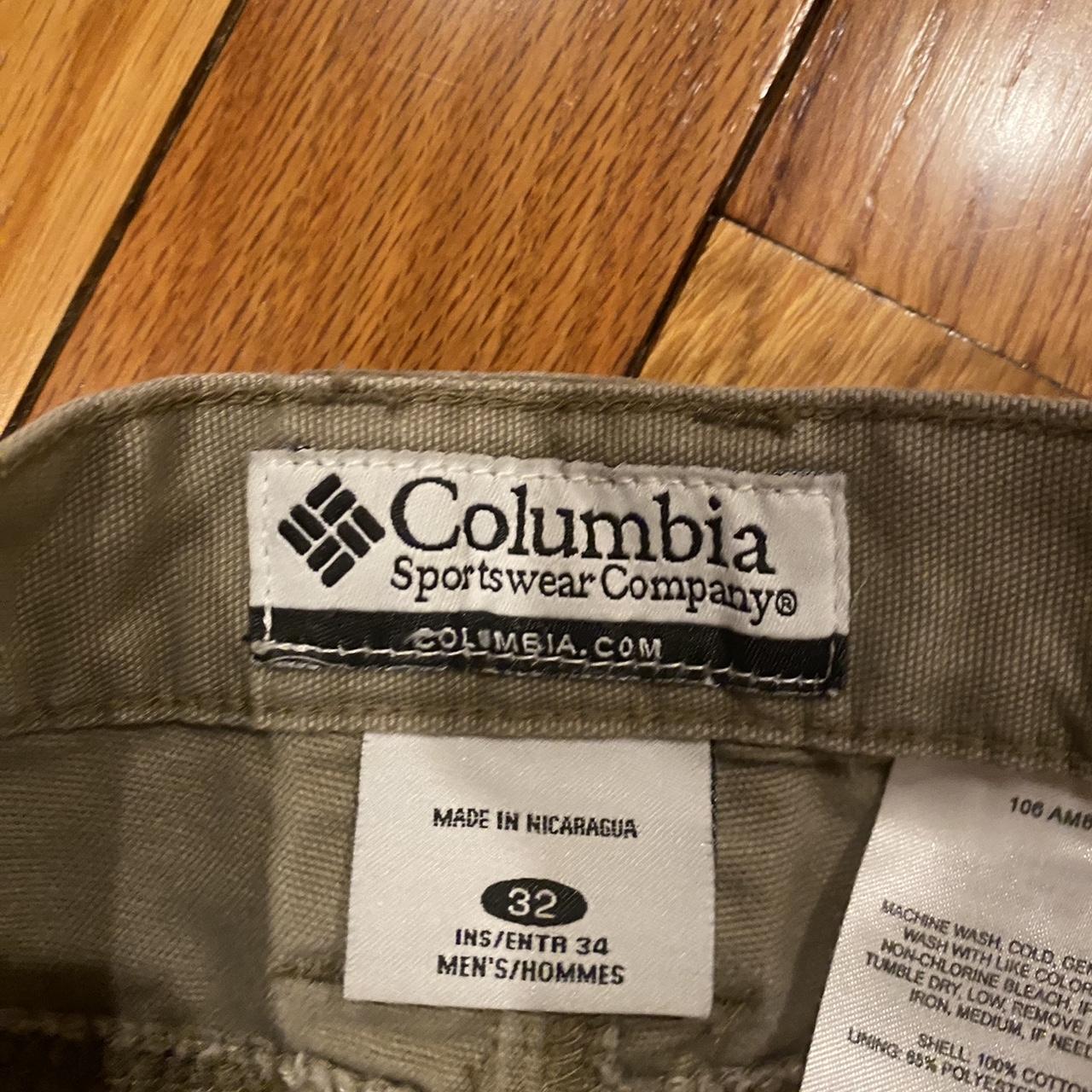 Columbia Outdoor Carpenter Cargo Pants Dark Beige... - Depop