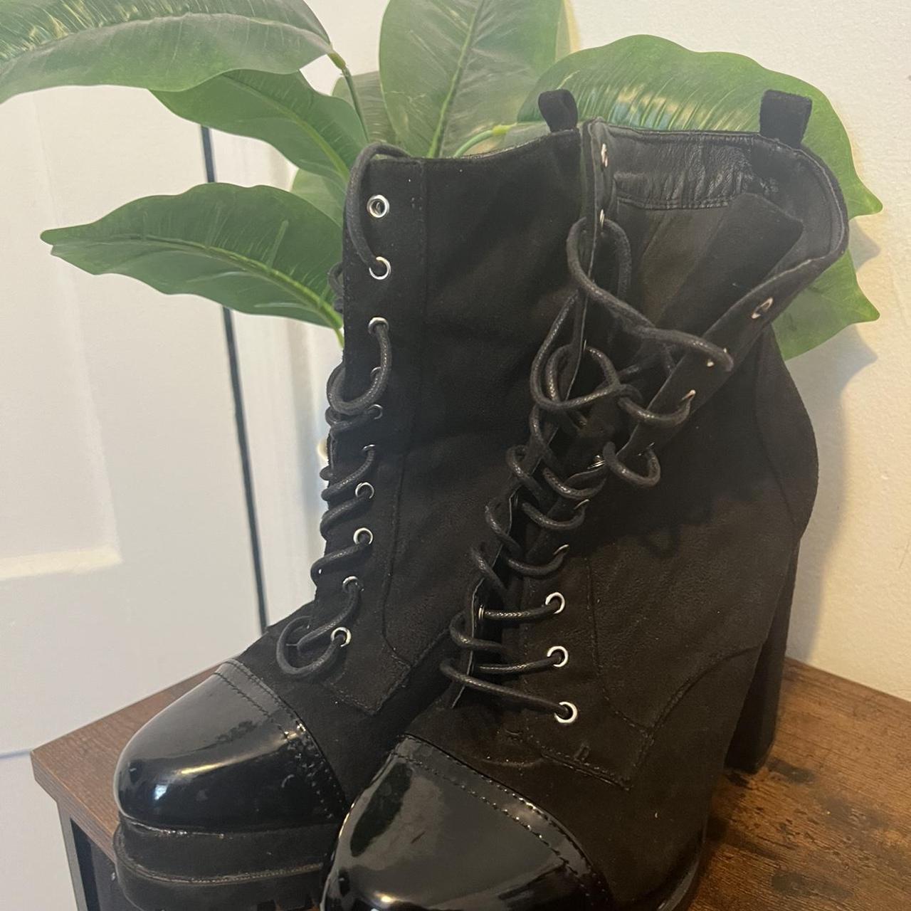 FASHIONABLE HEELED COMBAT BOOTS. These heeled combat. Depop