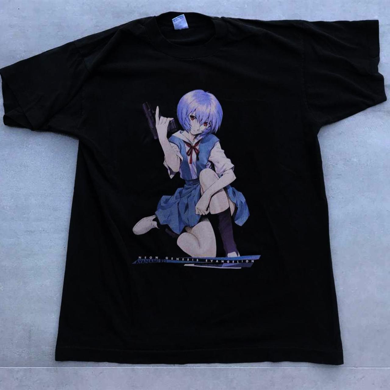 Rei Ayanami Neon Genesis Evangelion Black T-Shirt | Depop Rei Ayanami Neon Genesis Evangelion Black T-Shirt | Depop