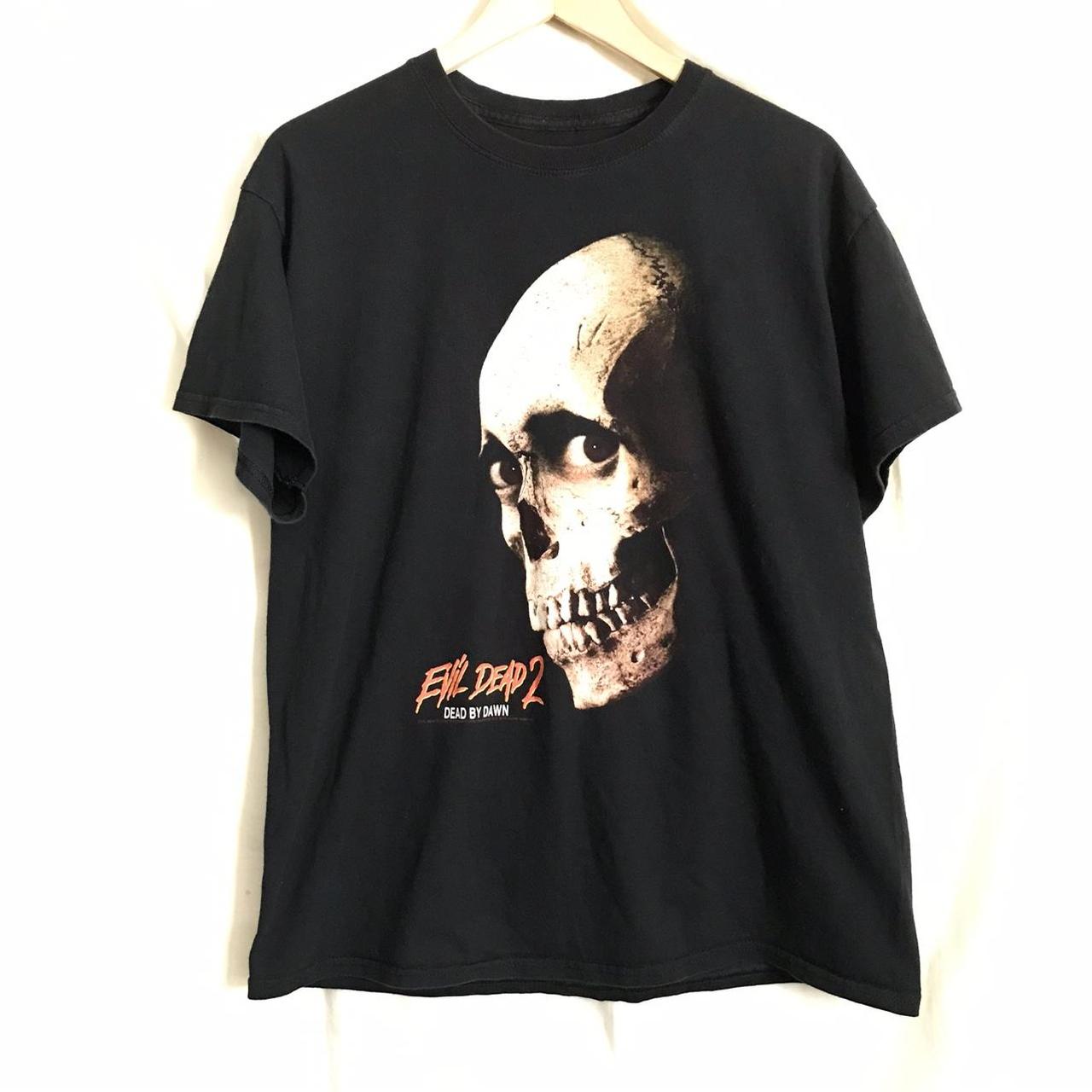 Vintage Evil Dead 2 T Shirt Y2K / 2010s Faded and... - Depop