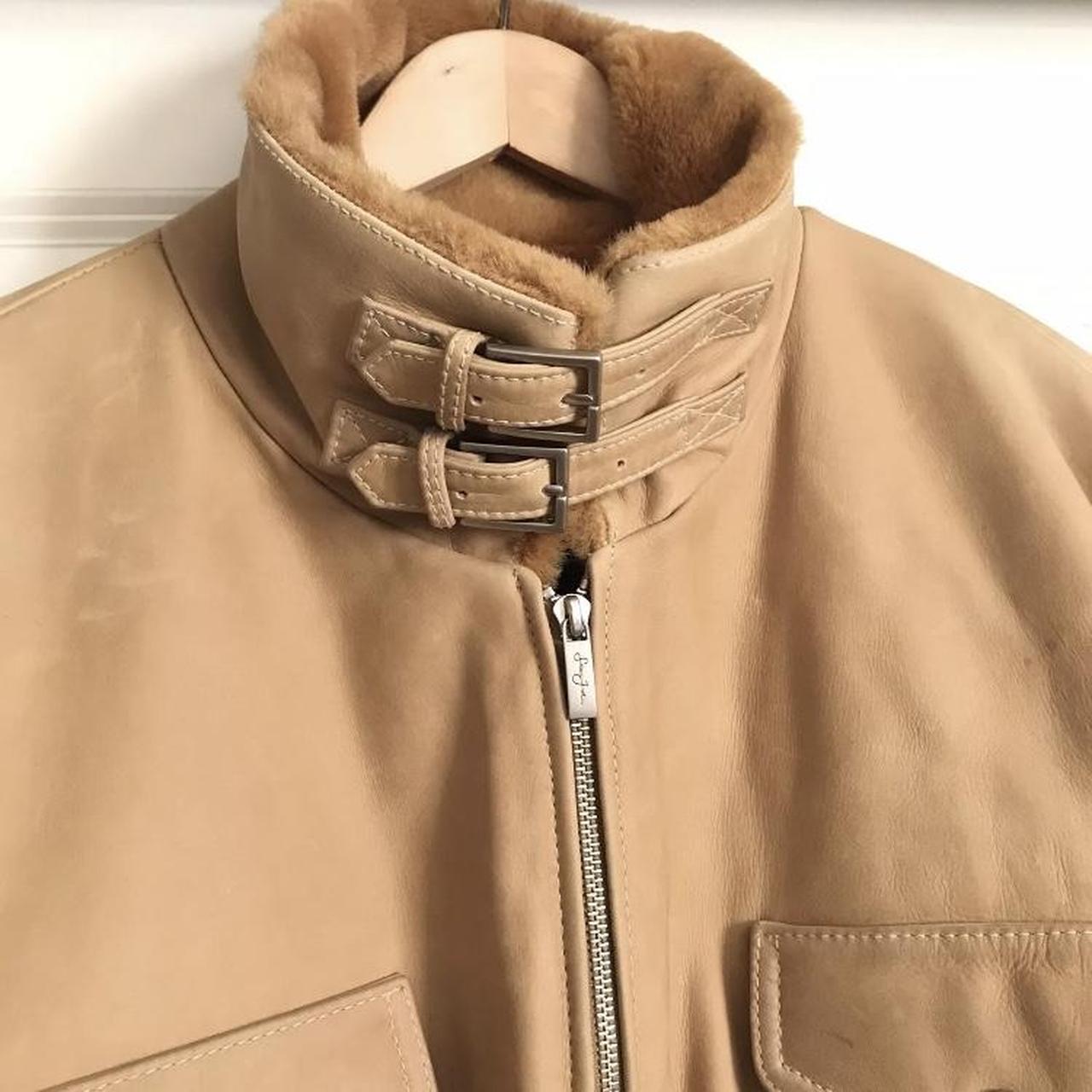Vintage Sean John Leather Bomber Jacket Brown | Depop