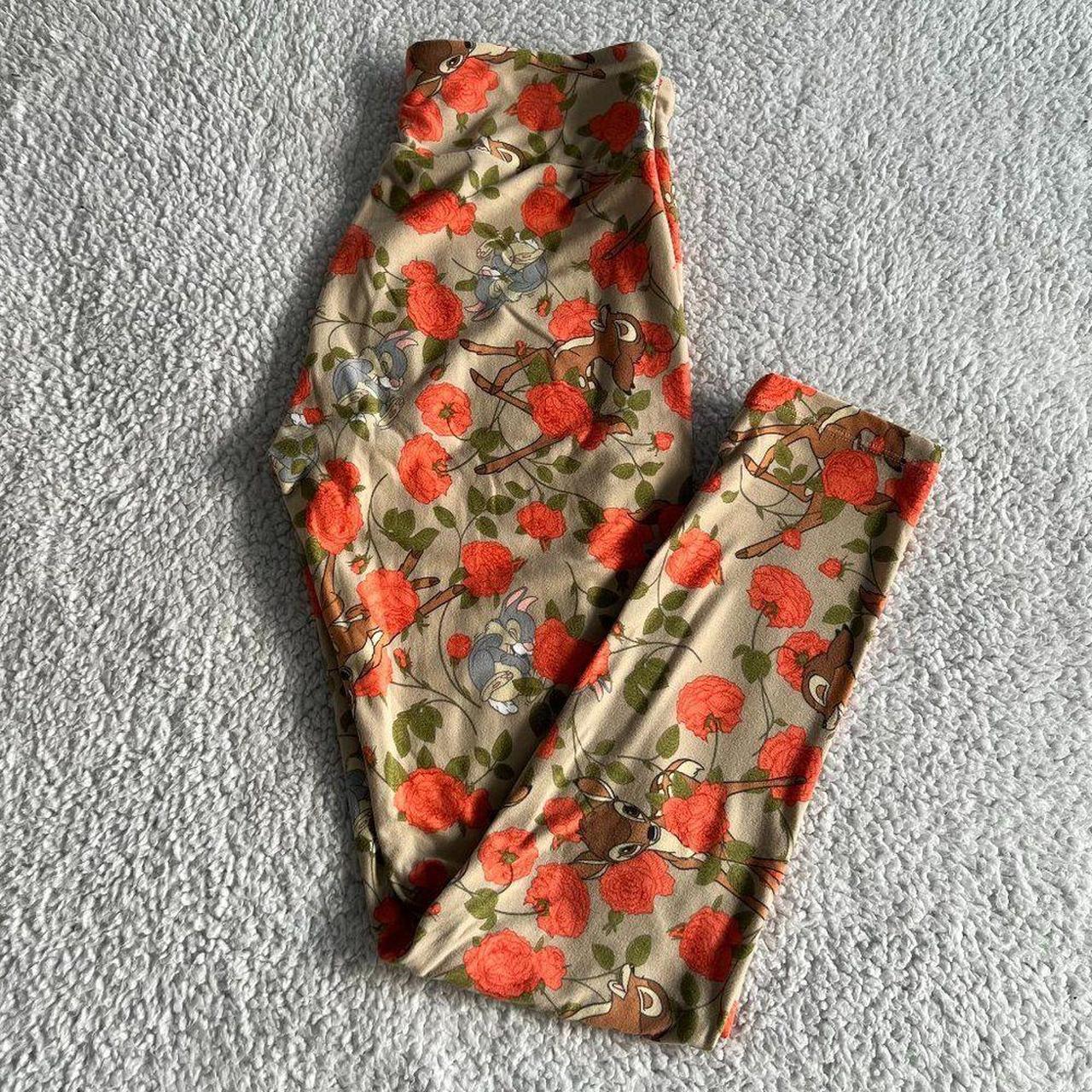 Lularoe Bambi and Thumper Leggings Size OS Good. Depop