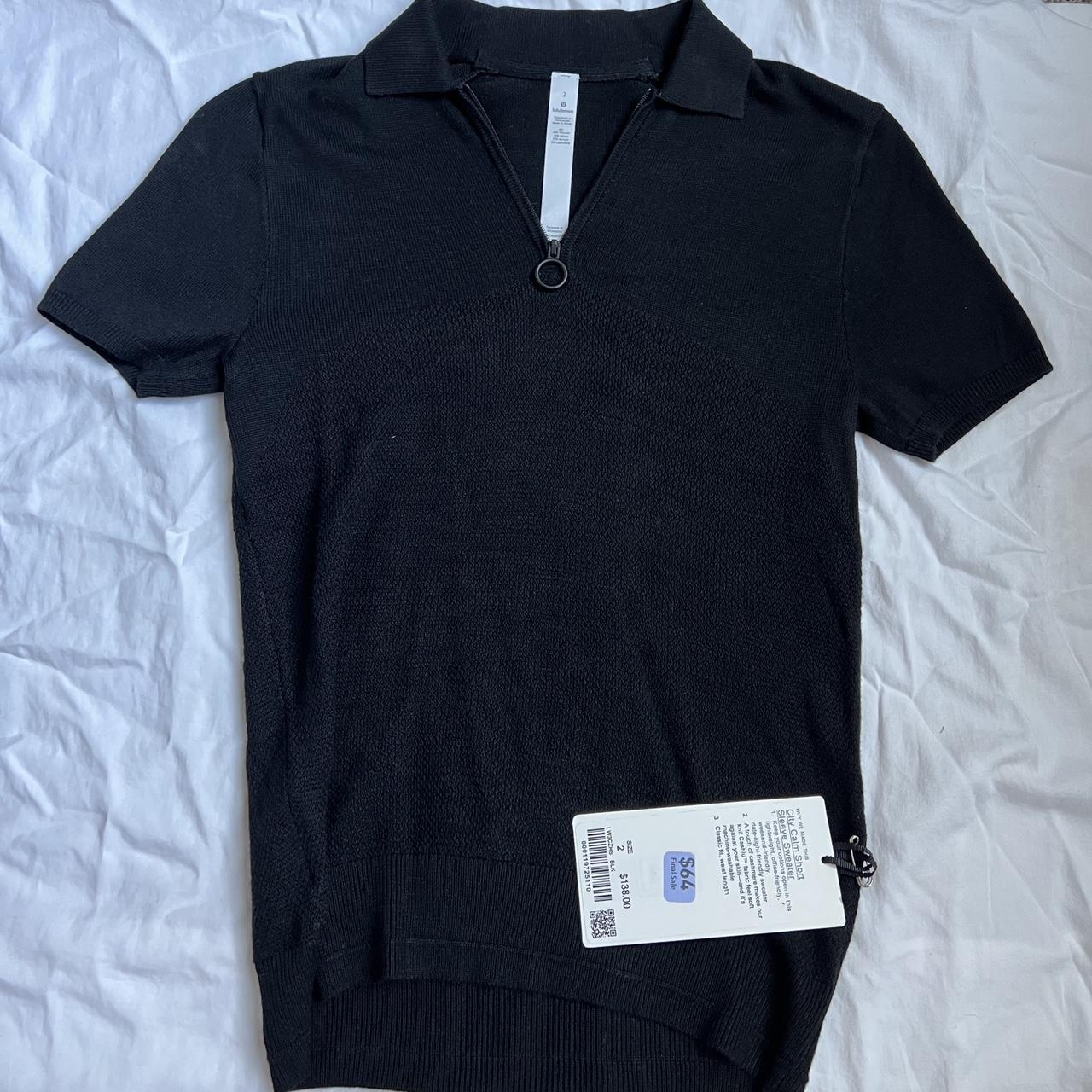 Lululemon Women's Black Poloshirts Depop