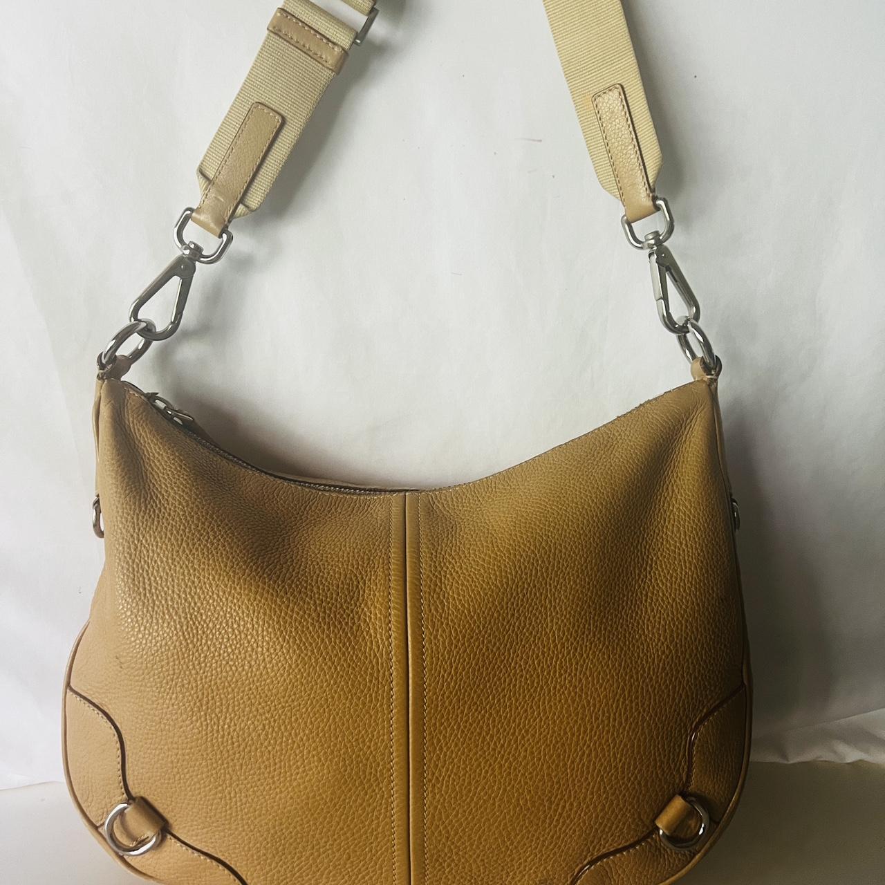 Prada Brown Canvas and Leather Messenger Bag Prada