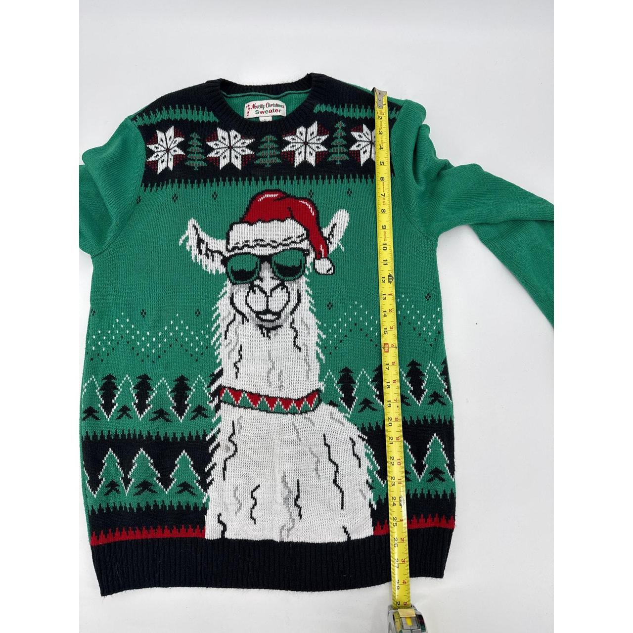 Source Unknown Men's Sweater - Green/Red - L – No… - image 5