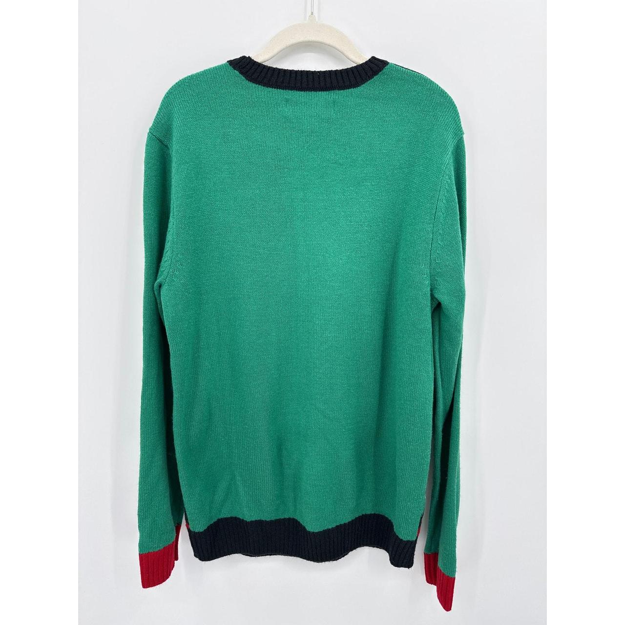 Source Unknown Men's Sweater - Green/Red - L – No… - image 4