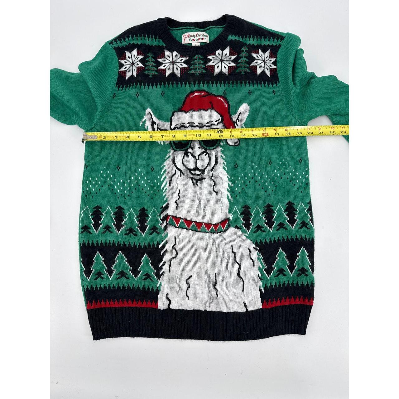 Source Unknown Men's Sweater - Green/Red - L – No… - image 6